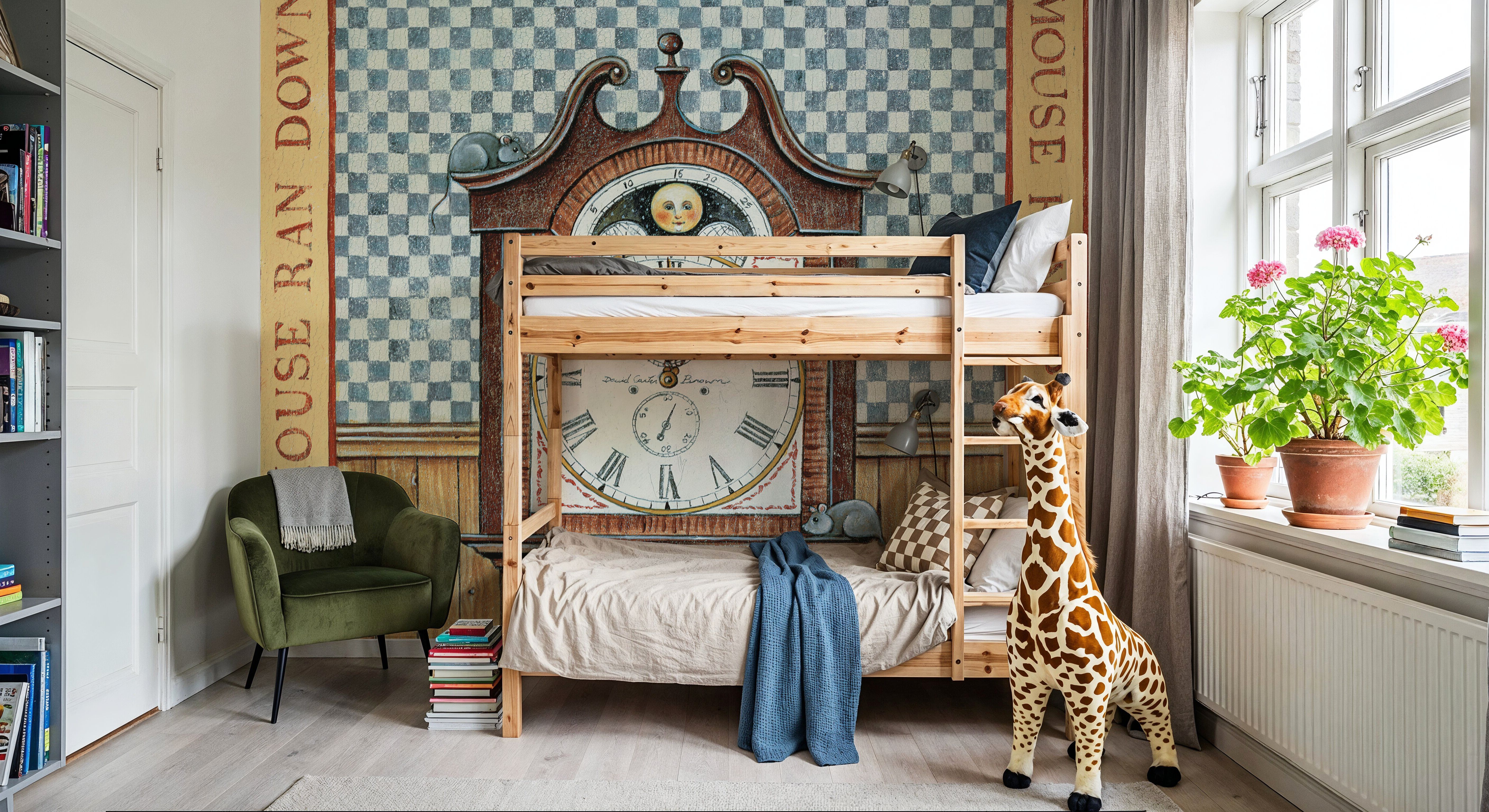 Hickory Dickory Dock, Papier peint