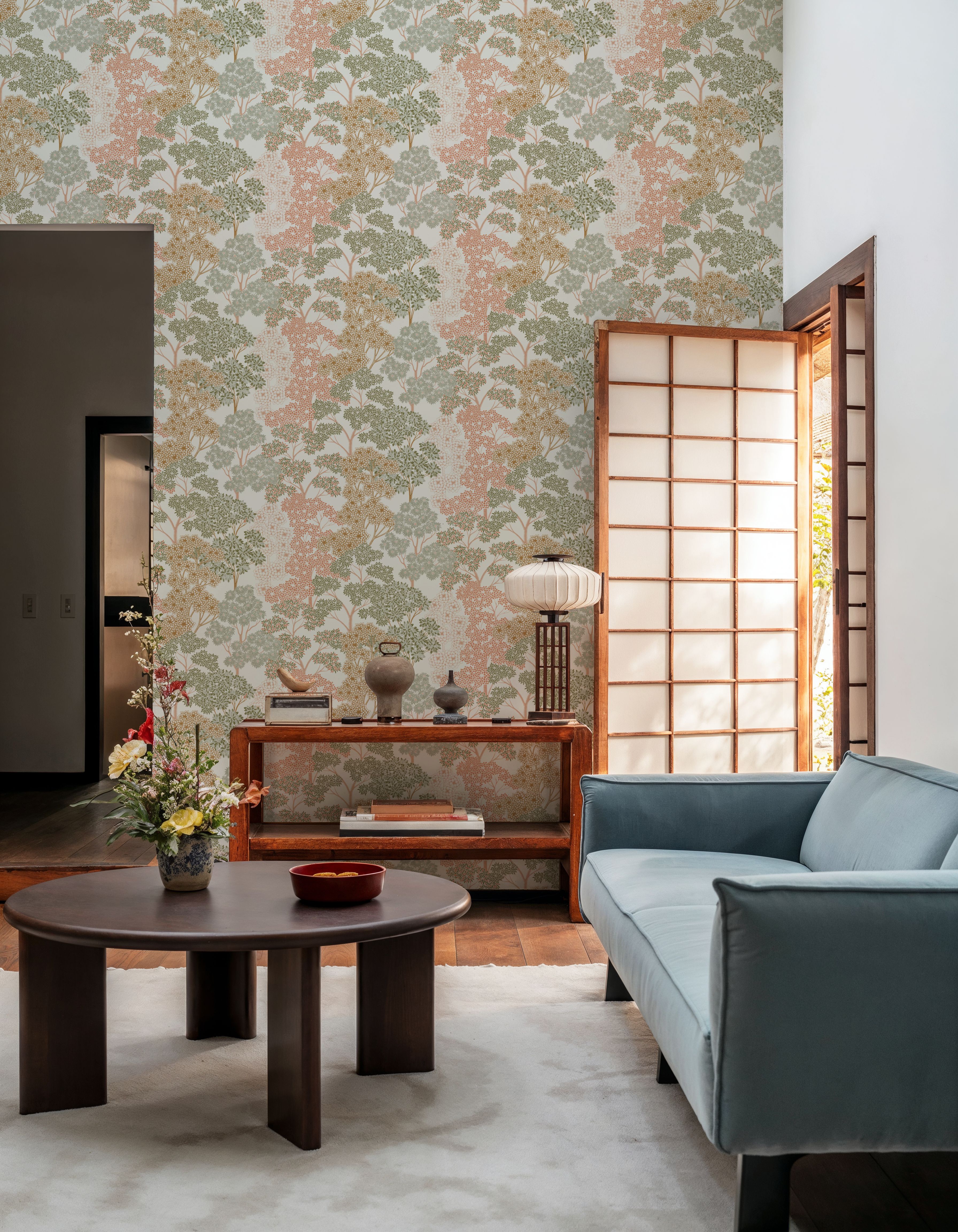 Overleaf Woodland Pattern, Green