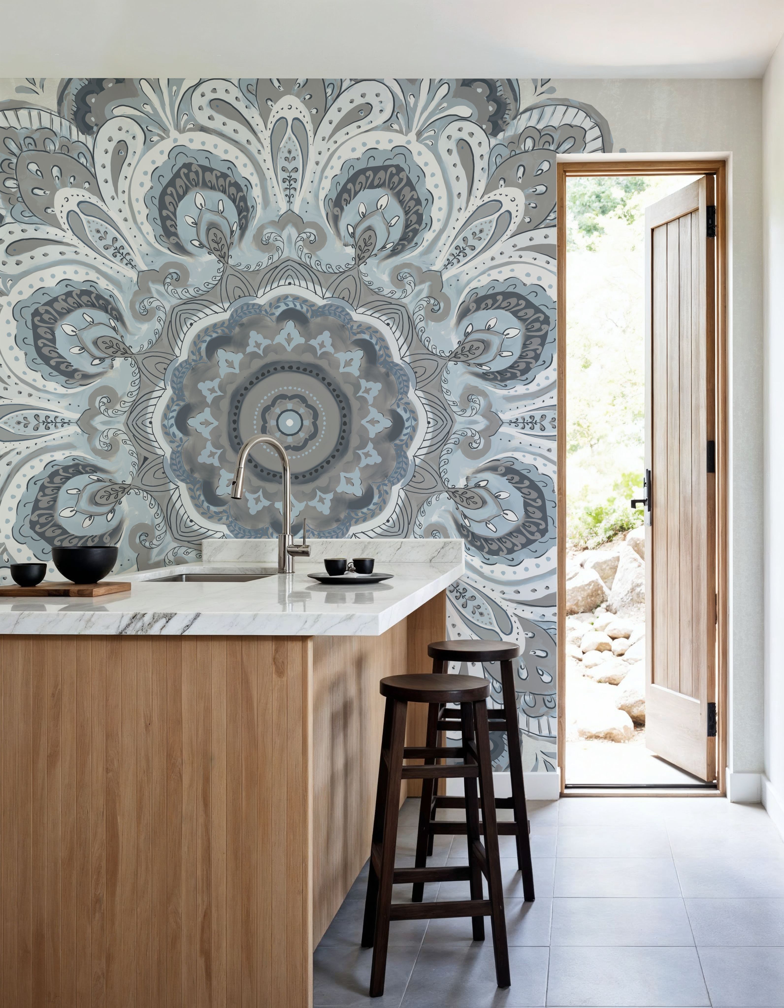 Goa Mandala II Dusty Blue