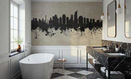 Jakarta Skyline Indonesia Concrete