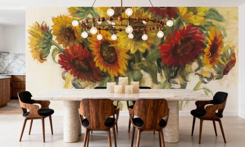 Gathering Sunflowers
