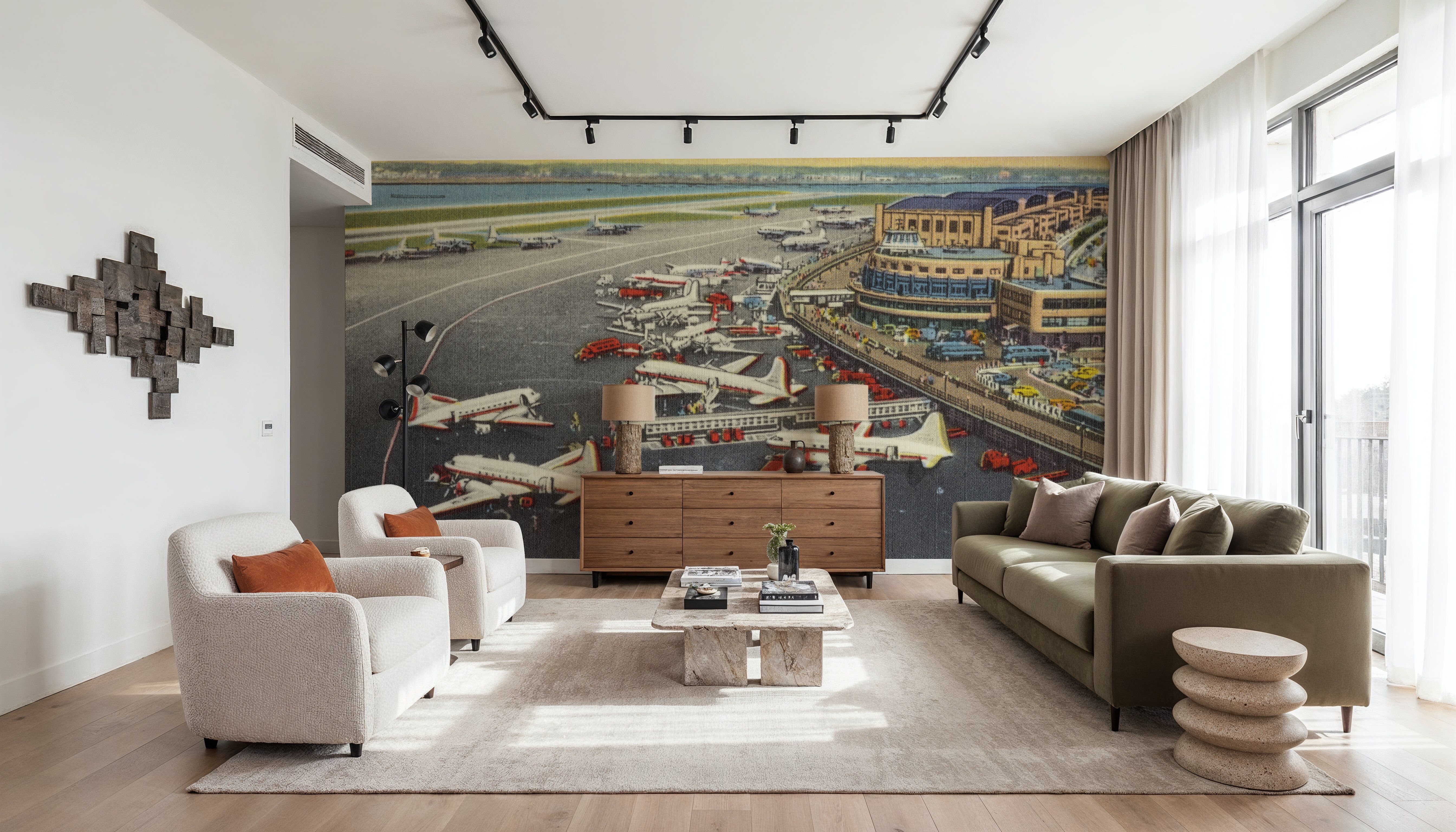 Greetings from the Airport - Screenprint Postcard