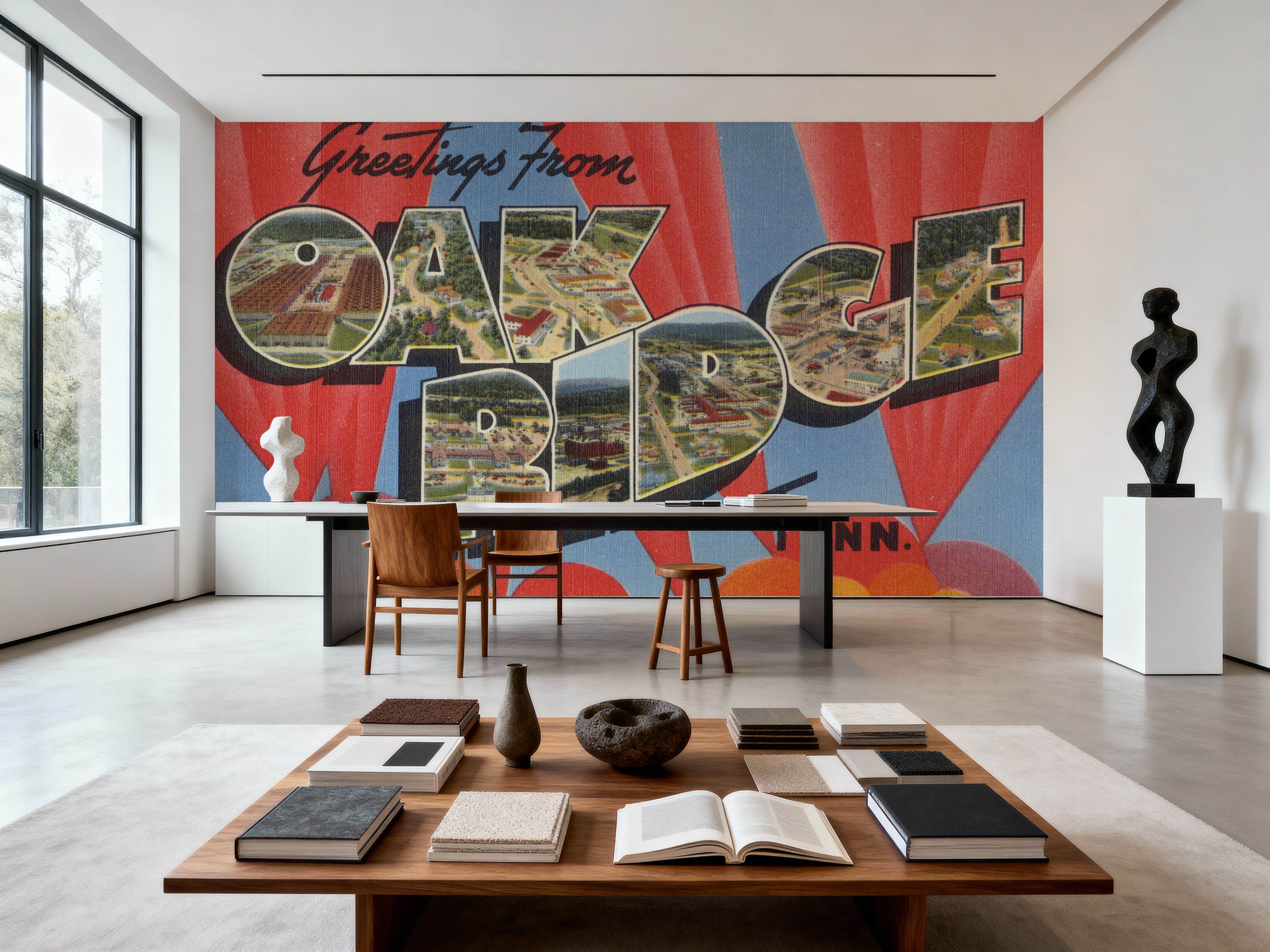 Greetings from Oak Ridge - Screenprint Postcard