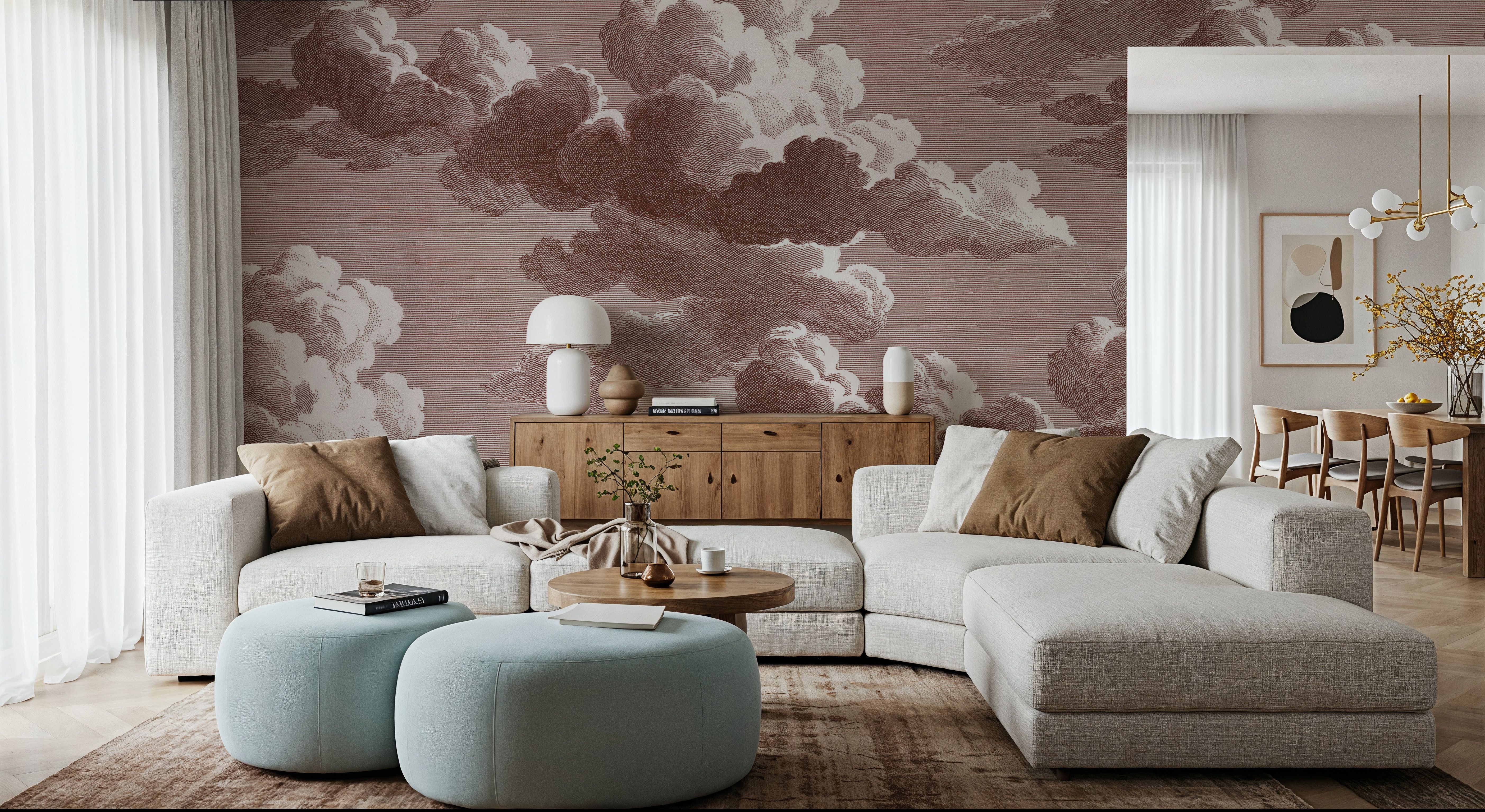 Intaglio Clouds, Chocolate