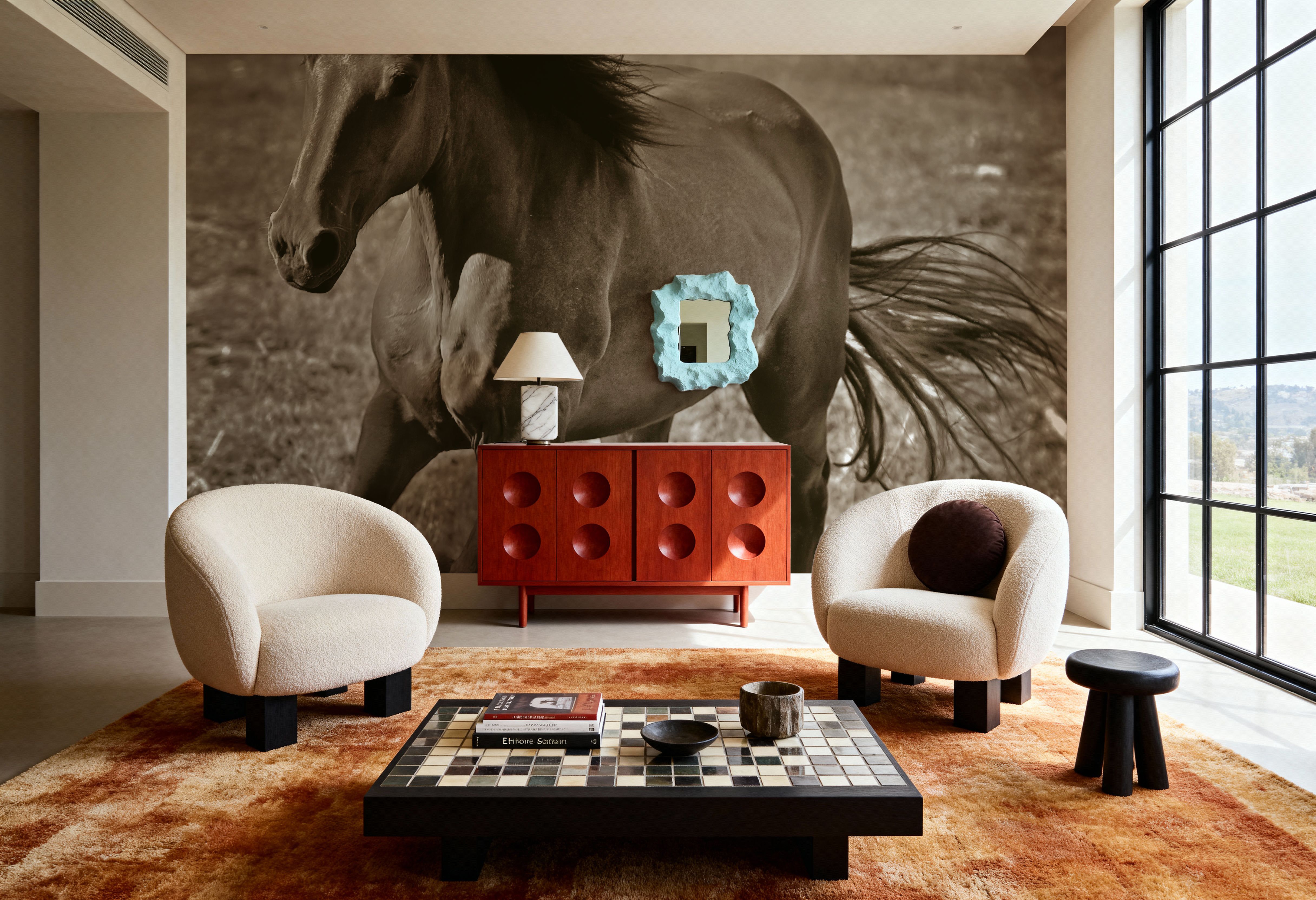 Horse Runner Sepia