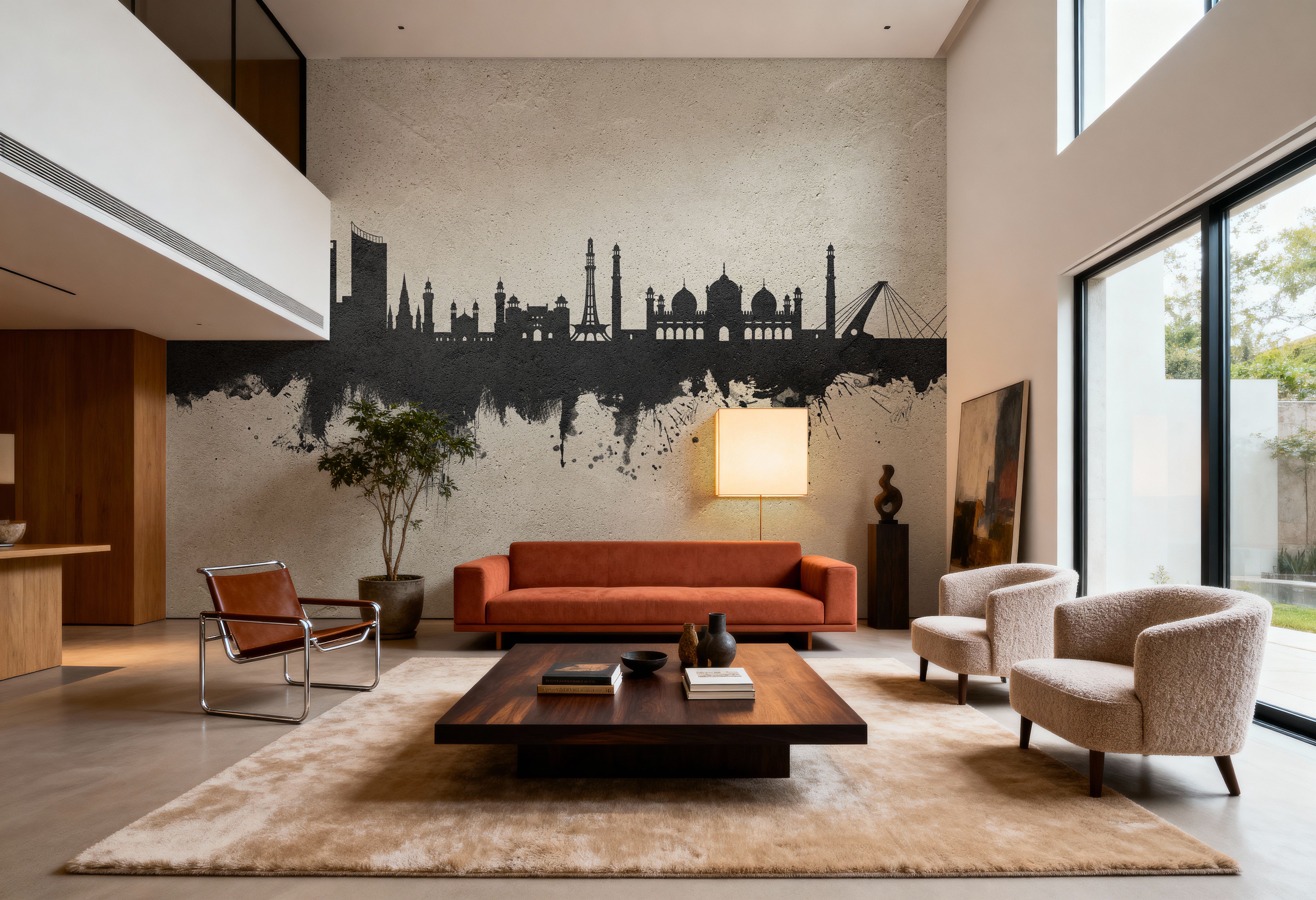 Lahore Pakistan Skyline Concrete, Papel pintado