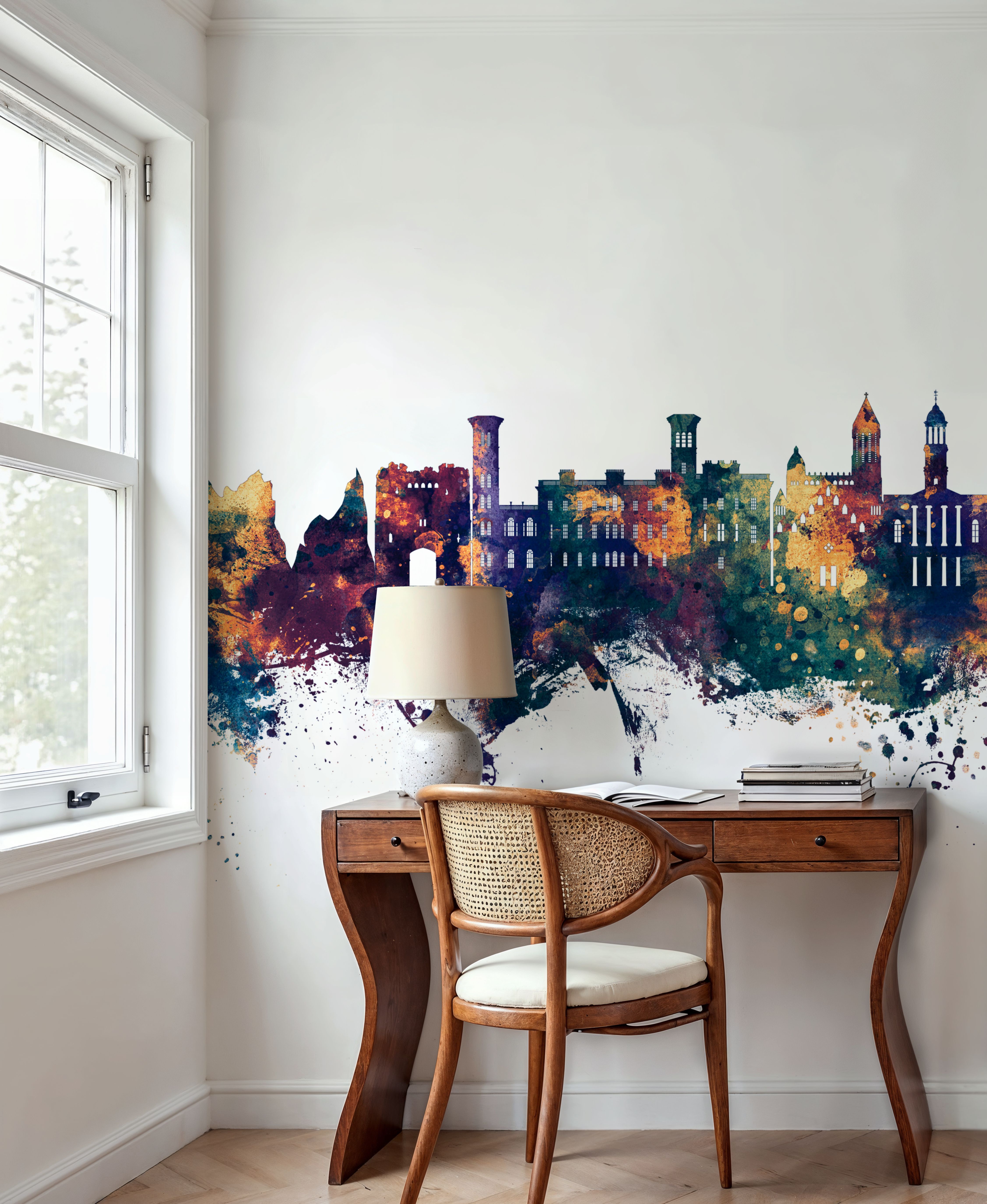 Isle of Wight England Skyline Blue & Bronze