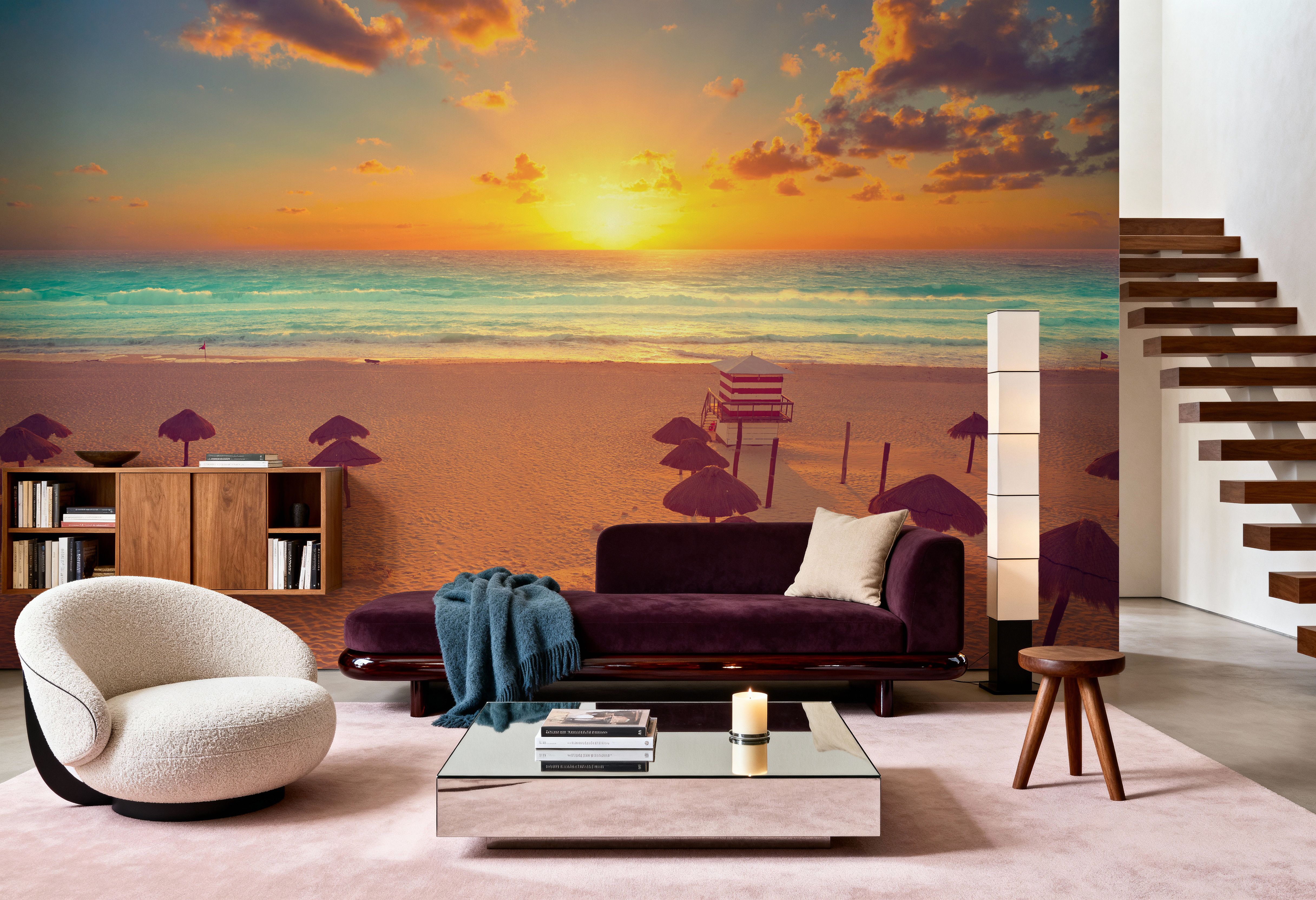 Golden Shore Sunrise, Wallpaper