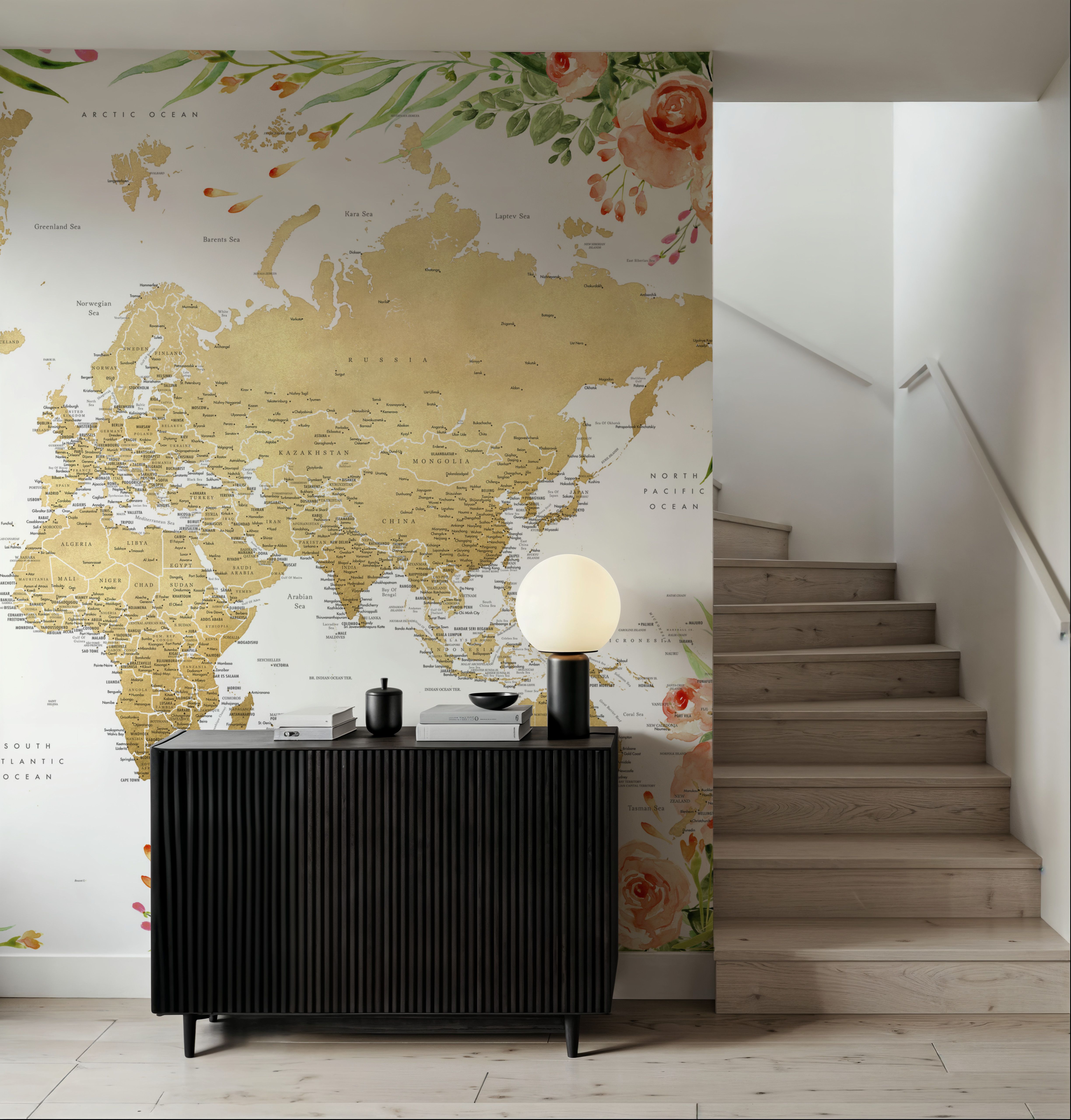 World Map Cities - Blythe