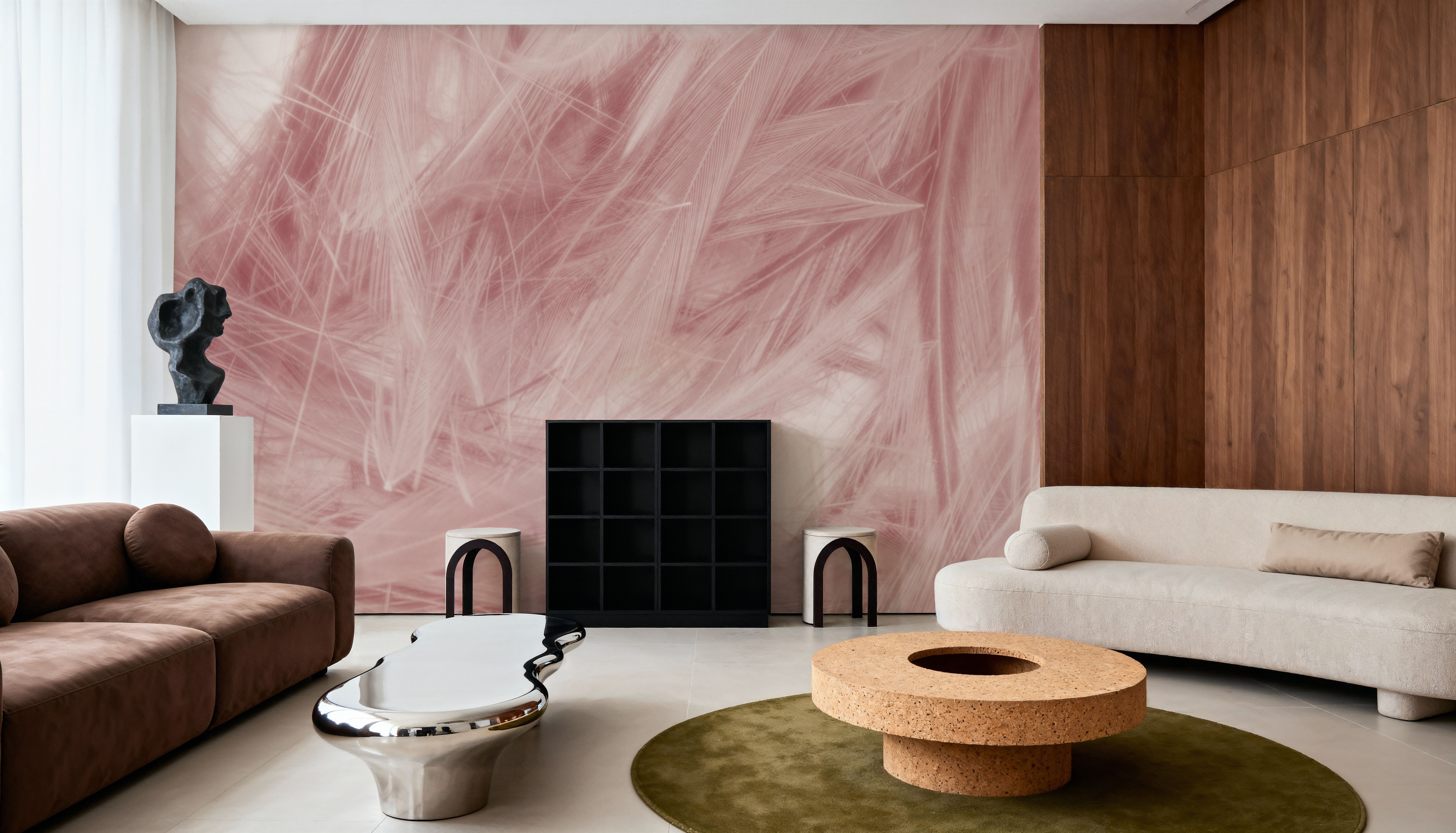 Deep Pink Feathers