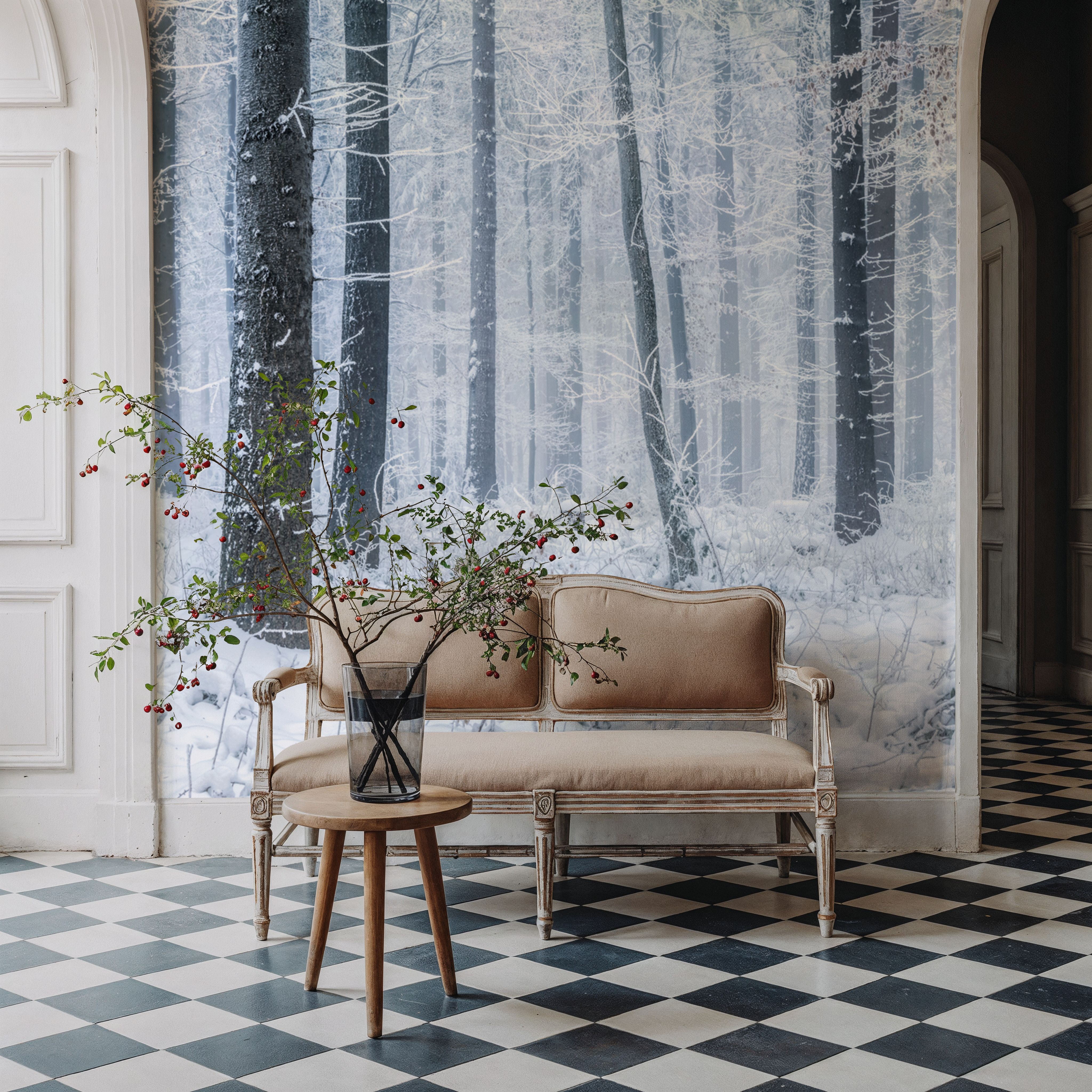 Cold forest, Wallpaper