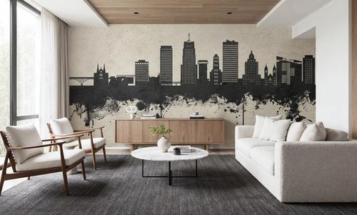 Akron Ohio Skyline Concrete