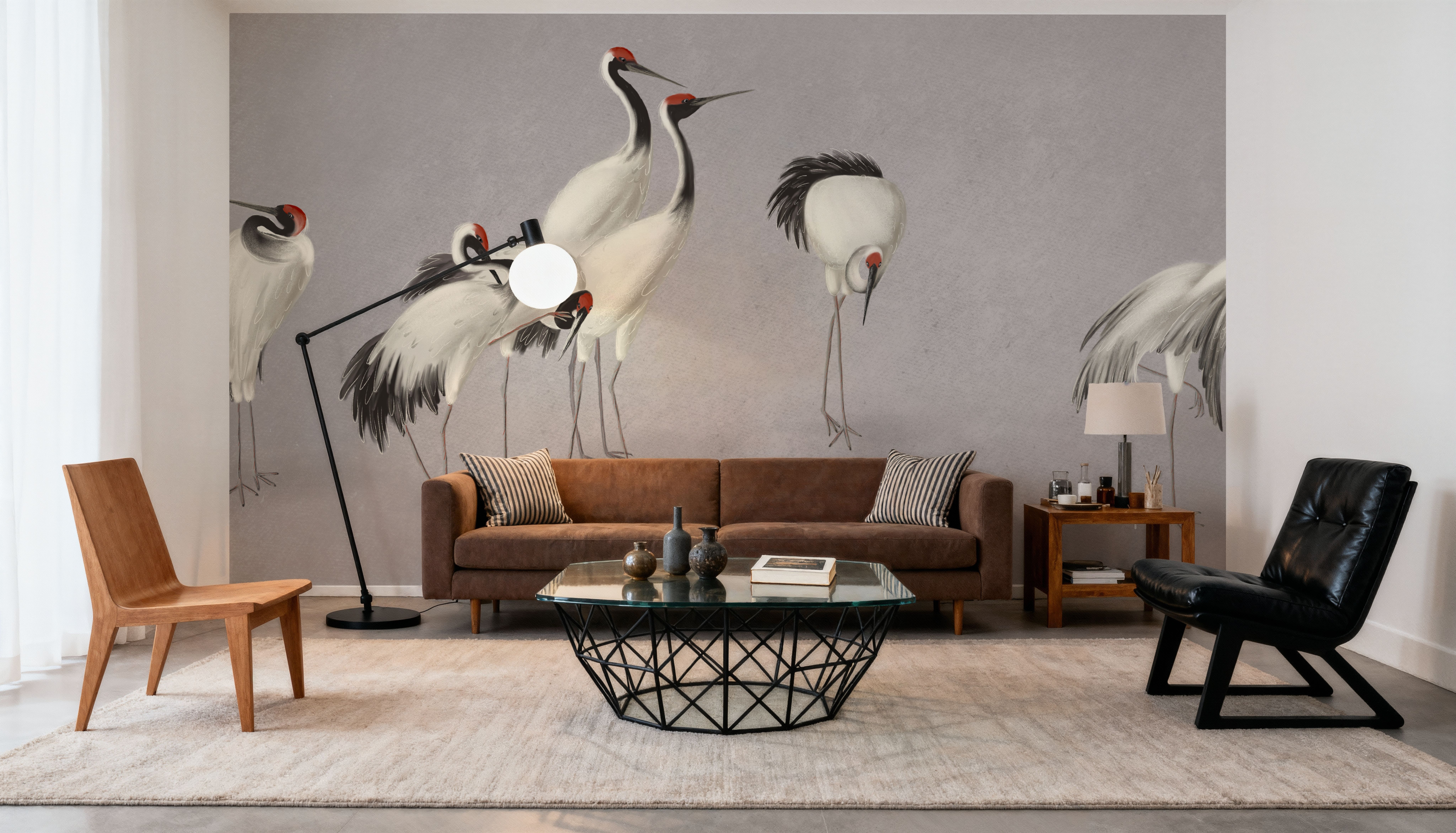 Japanese Cranes - Stone