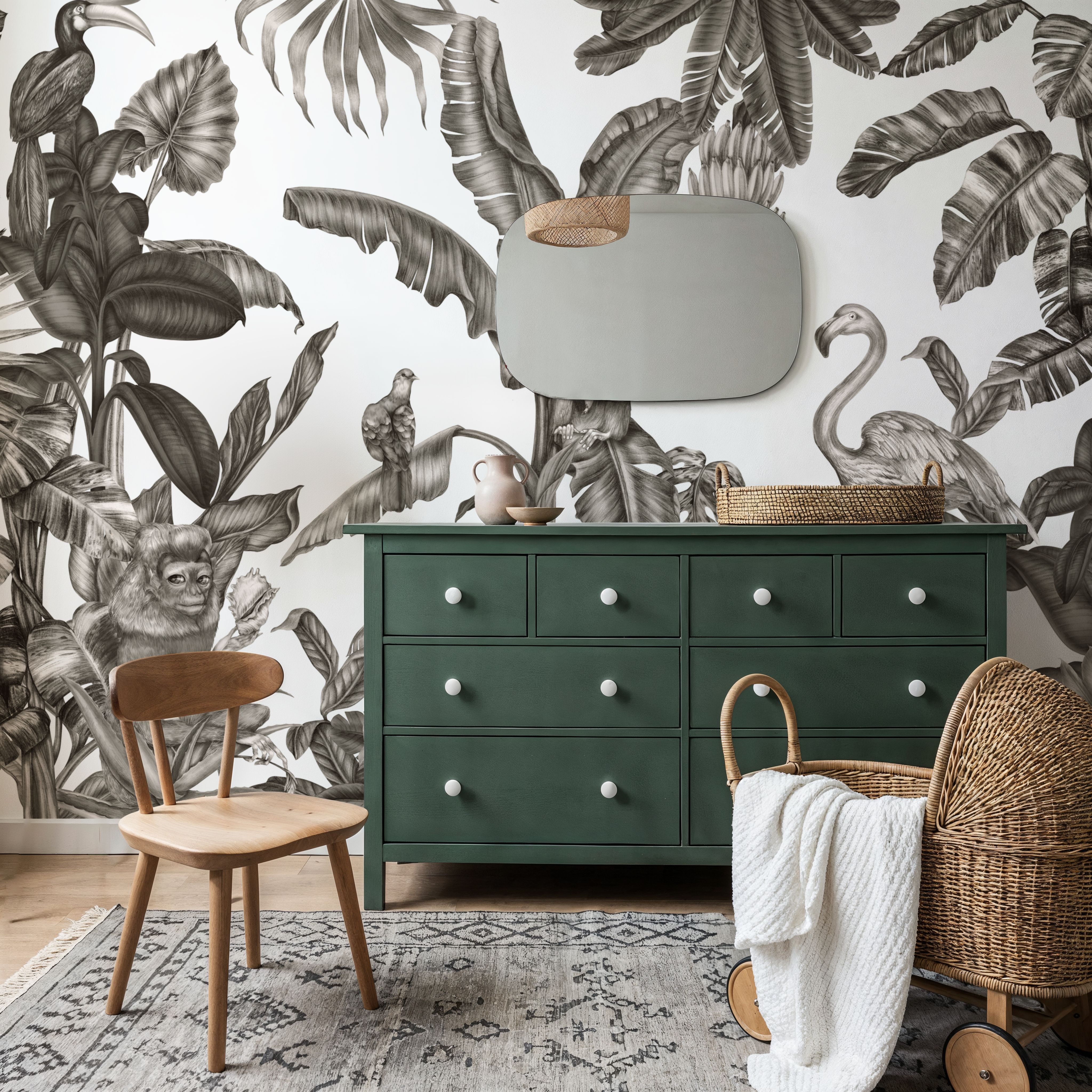 Monkeys With Birds, W&B