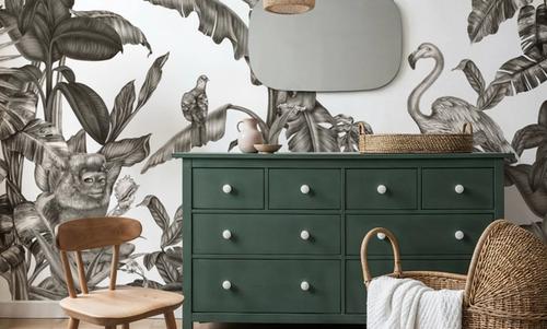 Monkeys With Birds, W&B