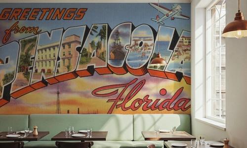 Greetings from Pensacola - Screenprint Postcard