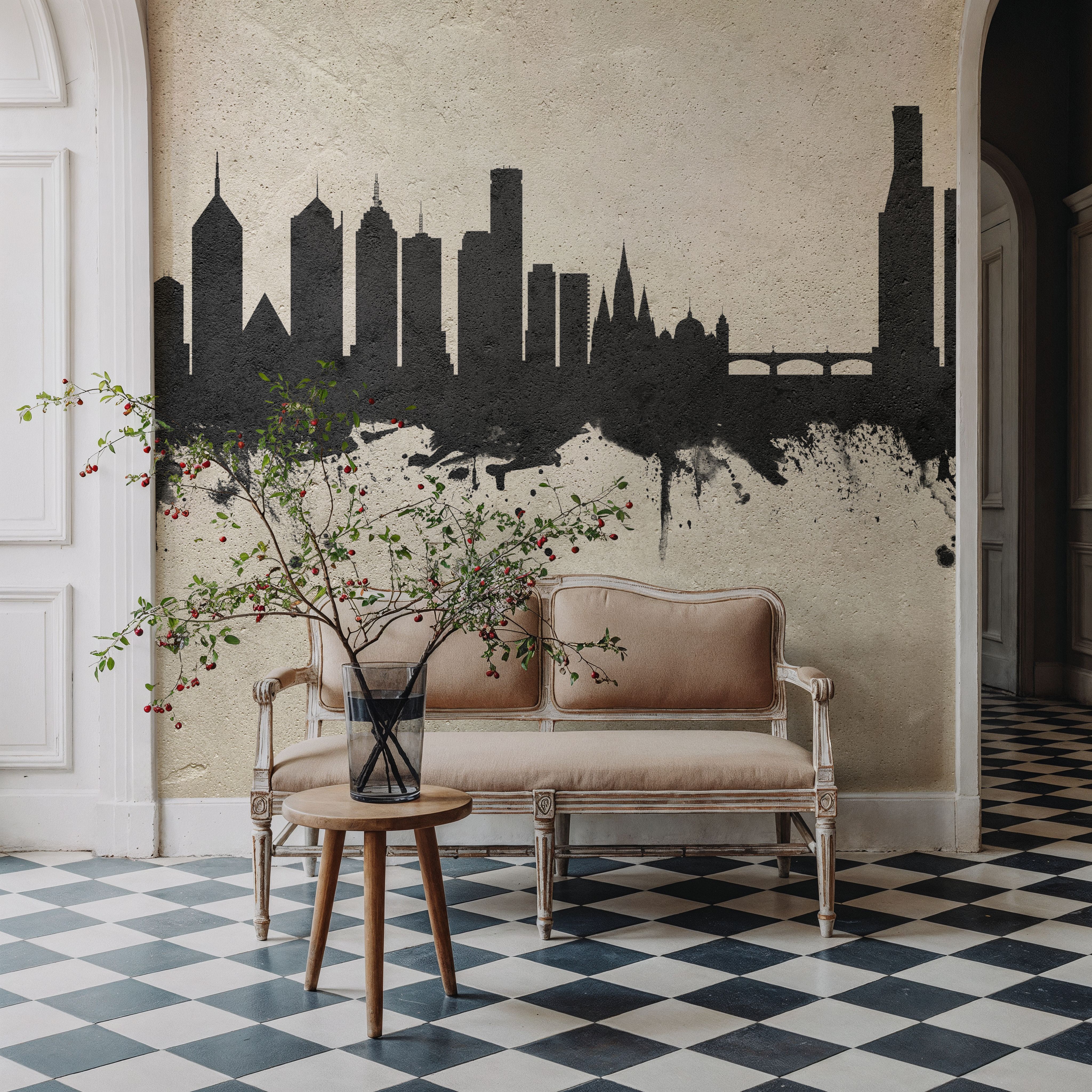 Melbourne Australia Skyline Concrete
