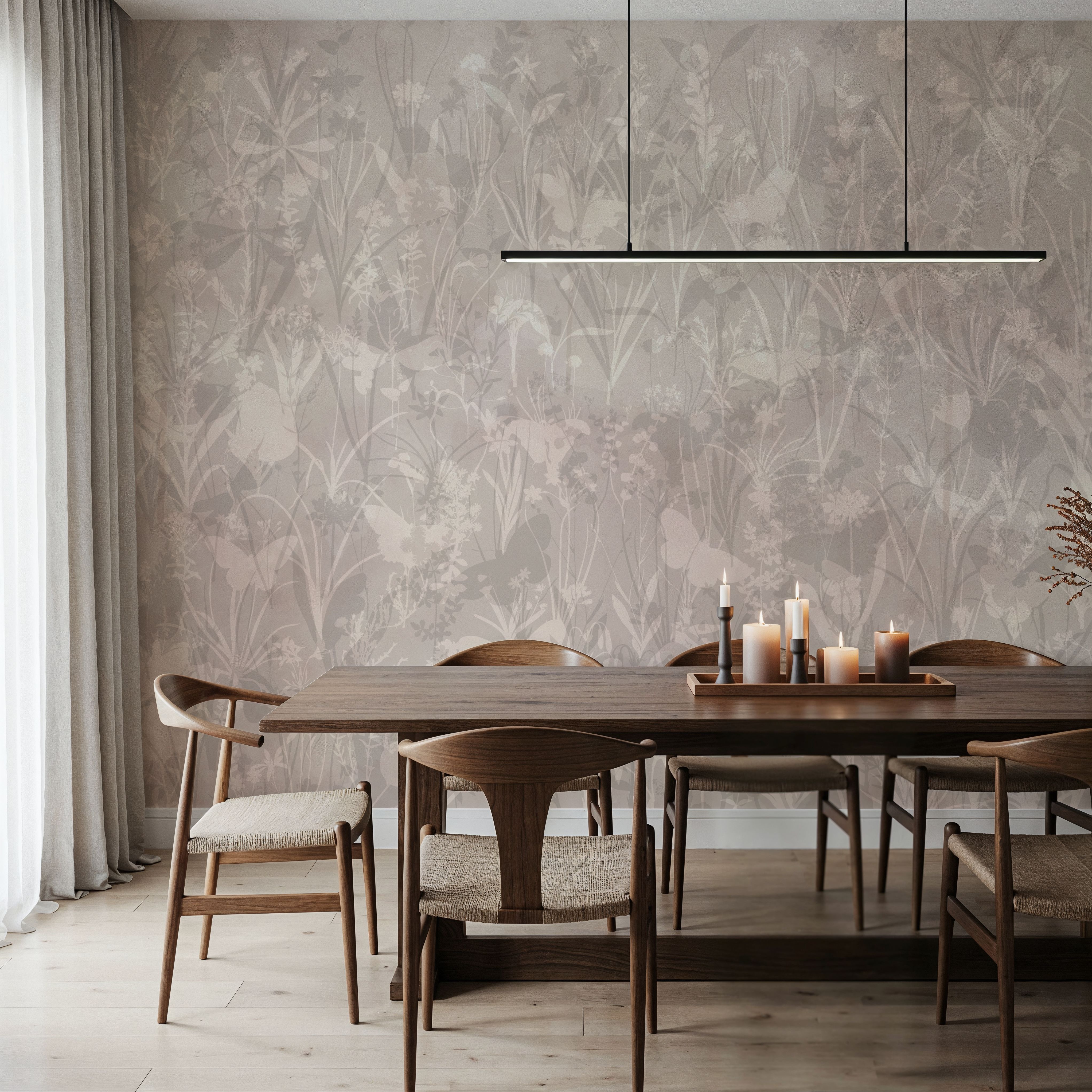 Herbals and Butterflies Double Silhouette