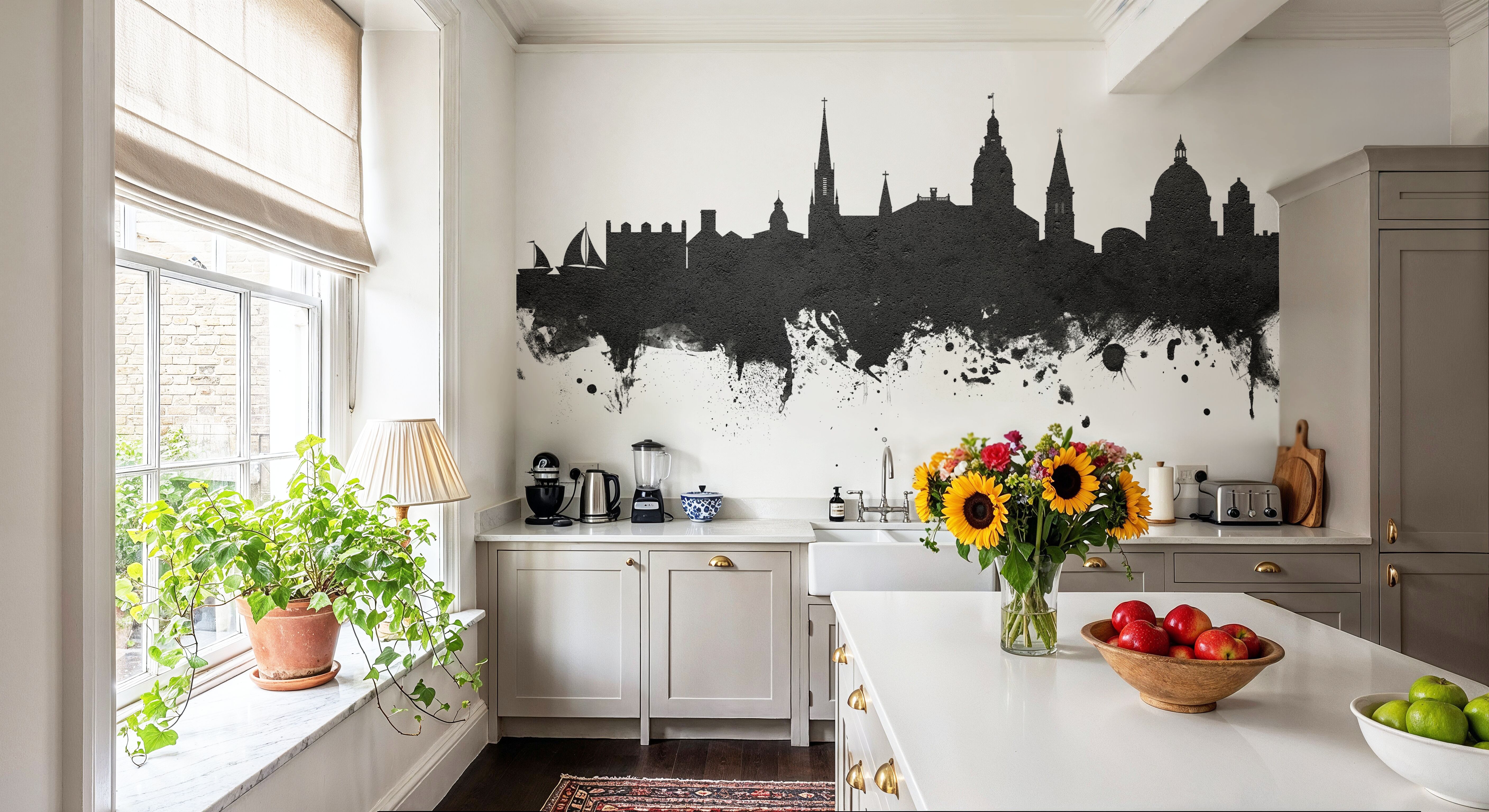 Annapolis Maryland Skyline Black & White