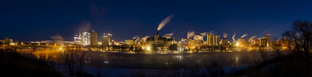 Saskatoon Skyline at Night