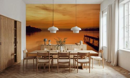 Golden Harbor Sunset