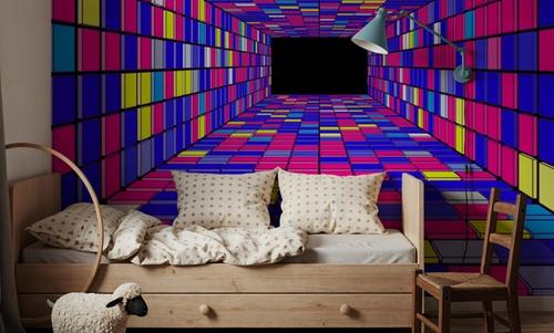 Retro Game Tunnel, Purple
