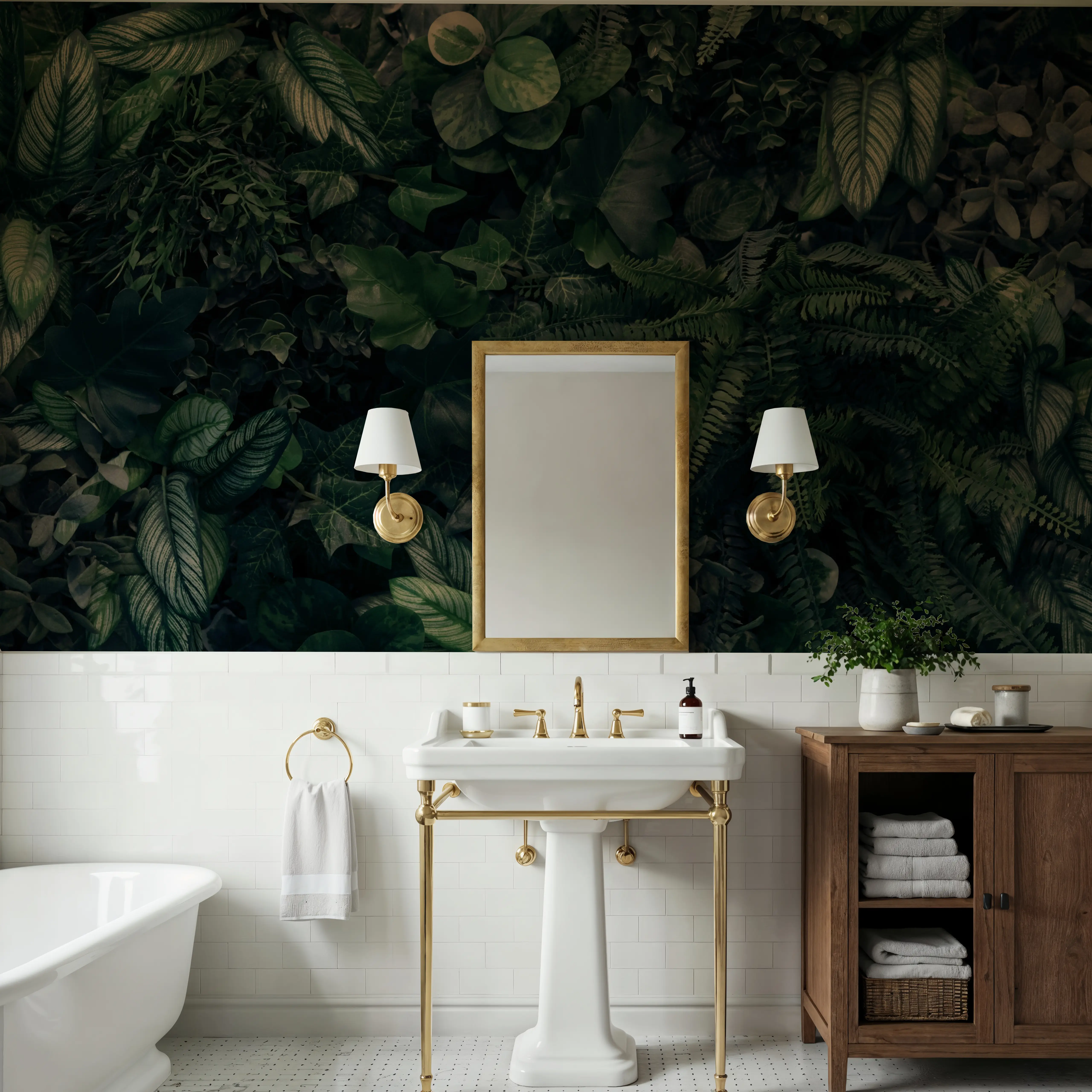 Fotobehang - Wall of Leaves - Bladeren Natuur Mural - Groen - Slaapkamers - Wallism België - Zelfklevend of Vliesbehang