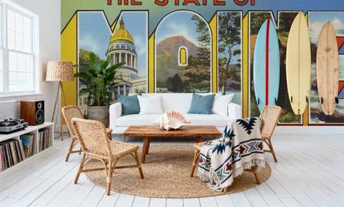 Greetings from Maine - Screenprint Postcard
