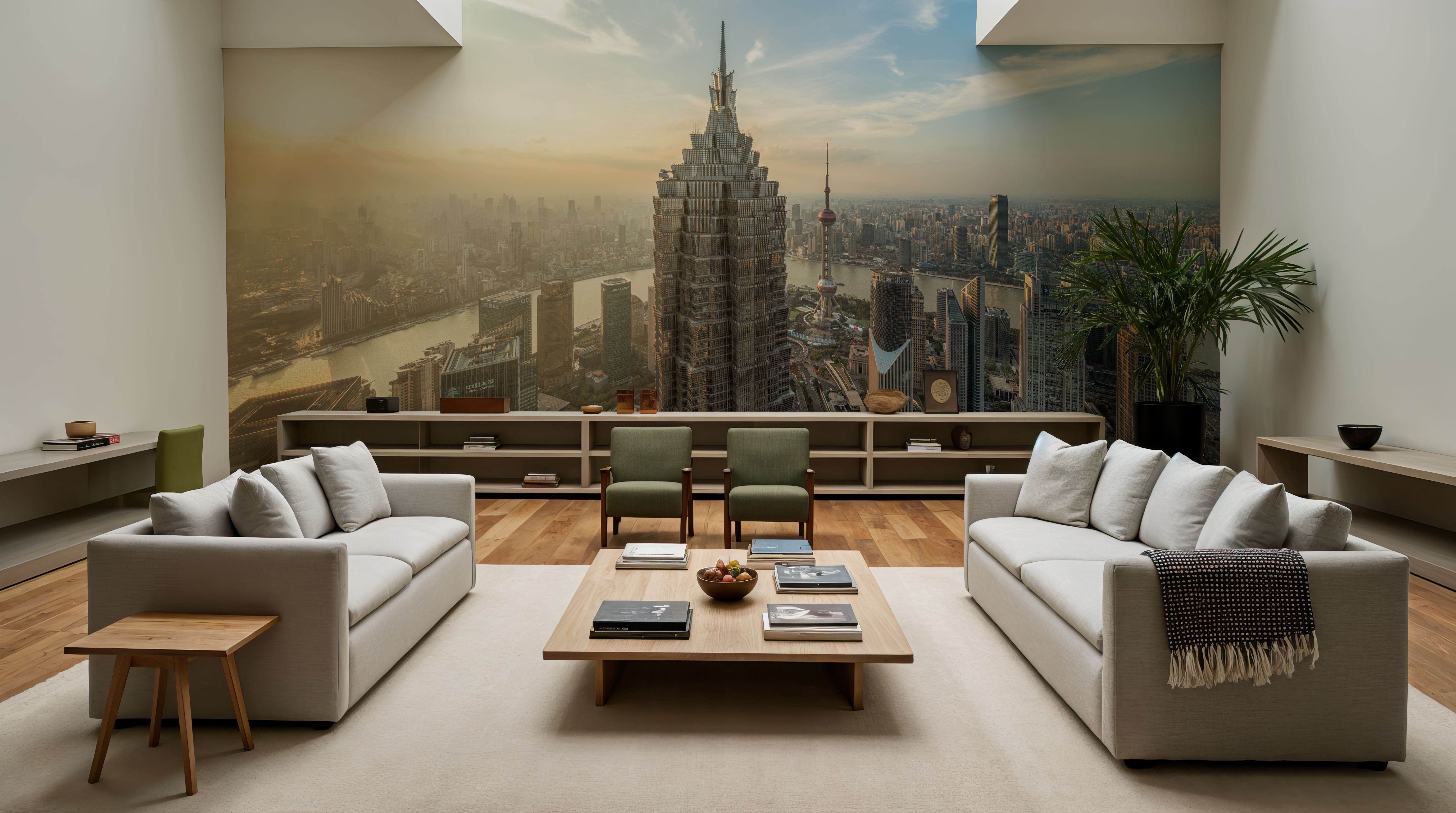 Jin Mao Tower, Papier peint