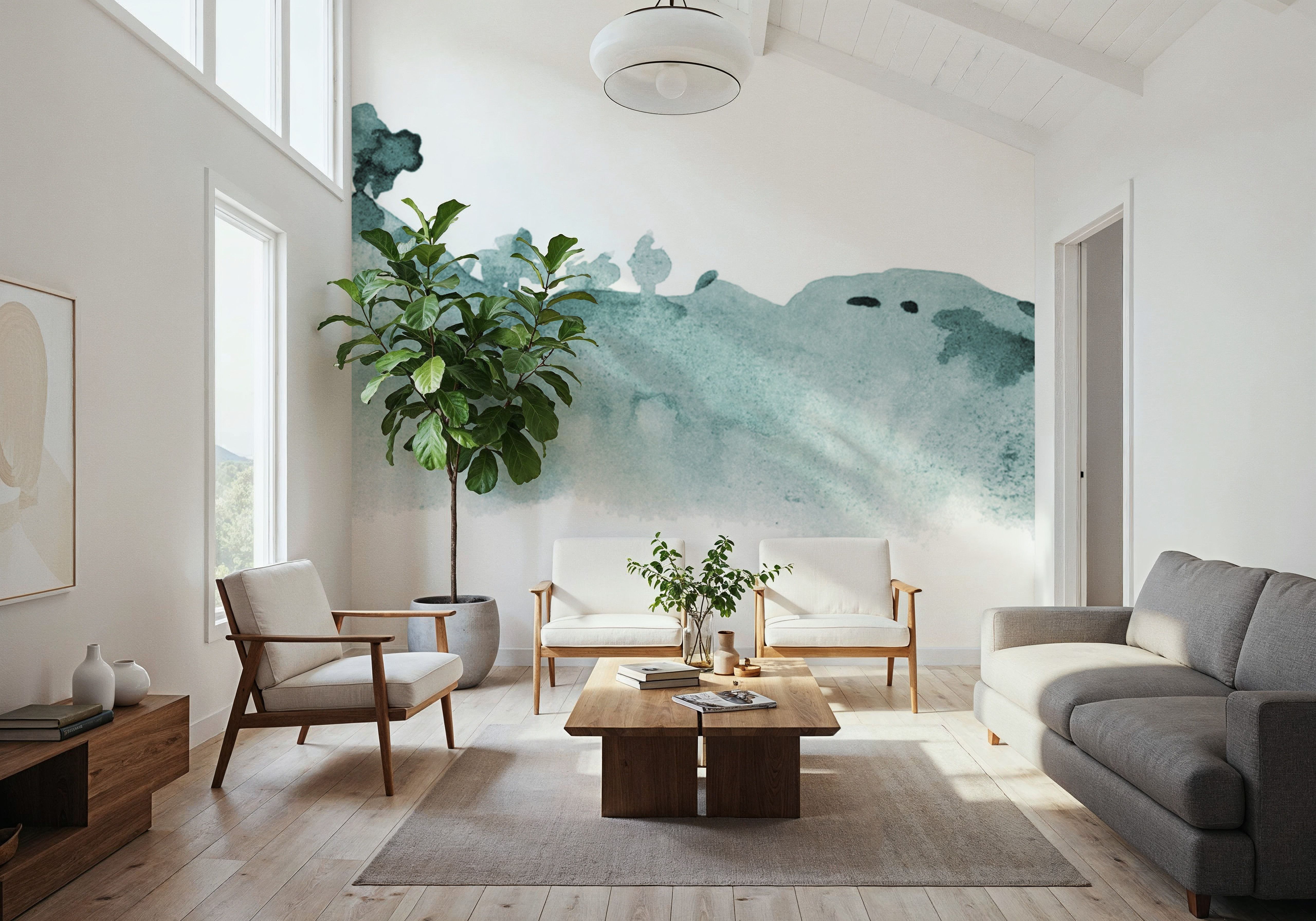 Tranquil Hillside, Seafoam