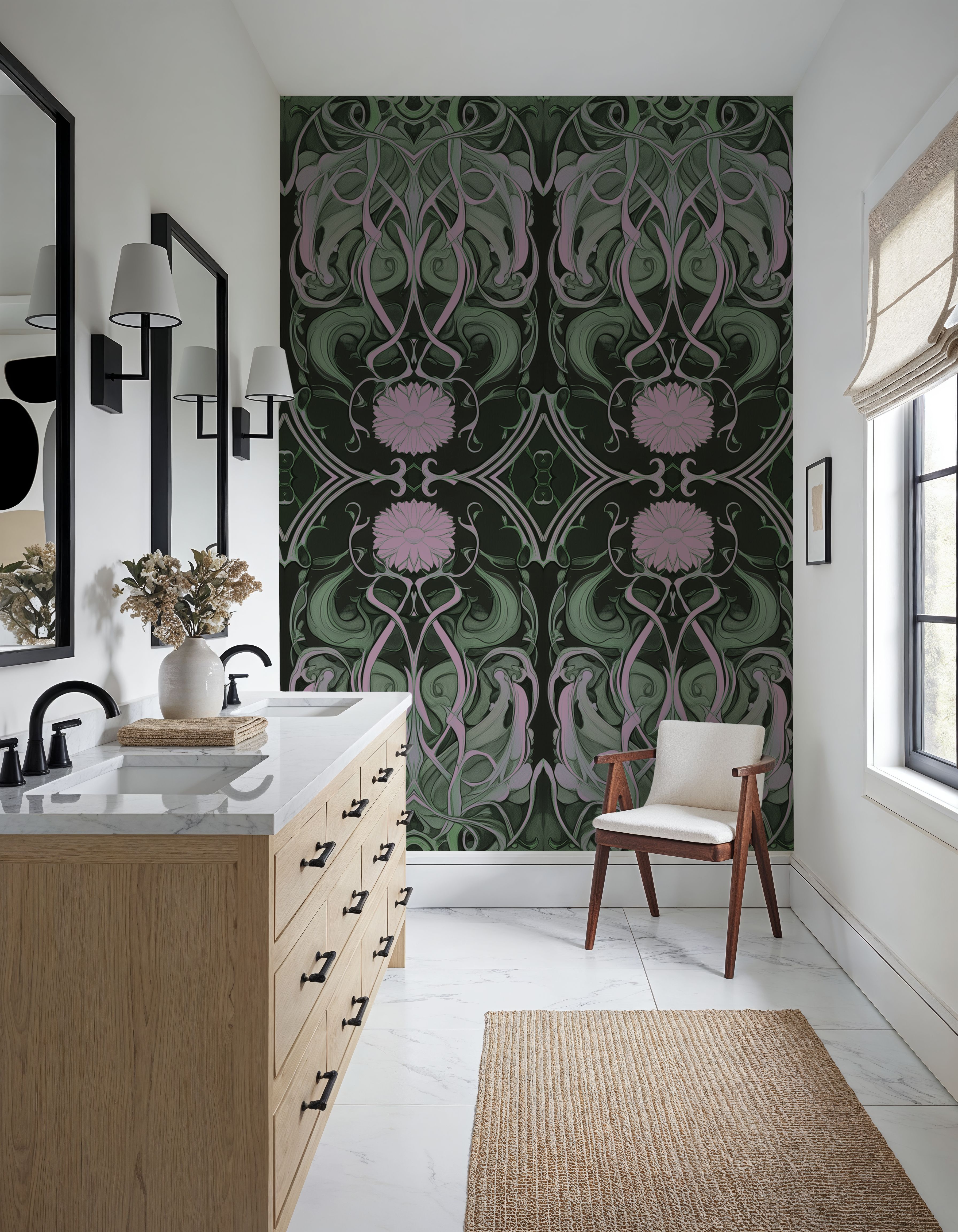 Art Noveau III Green