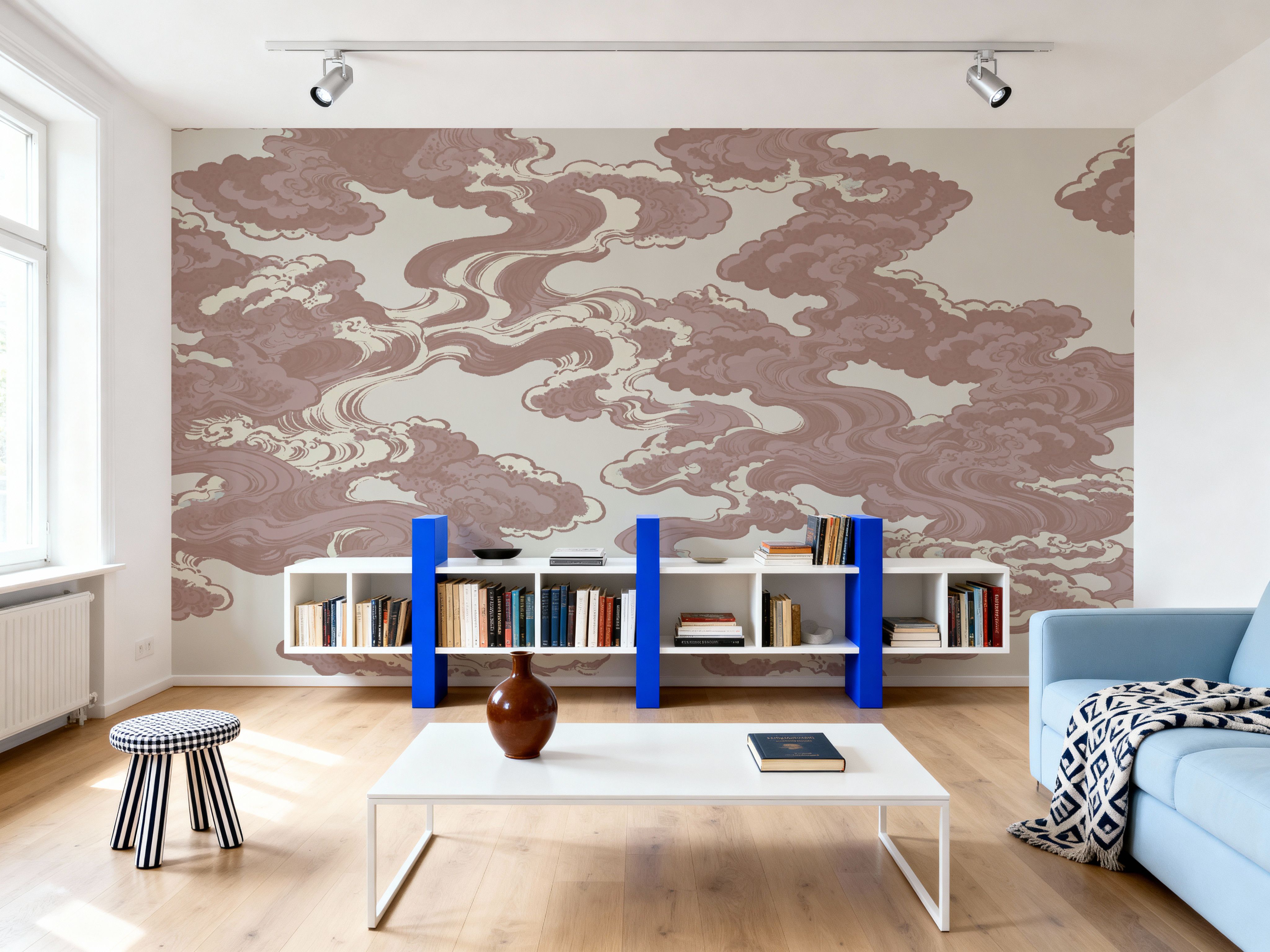 Ukiyo-e Clouds, Dusty Rose