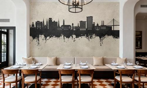 Savannah Georgia Skyline Concrete