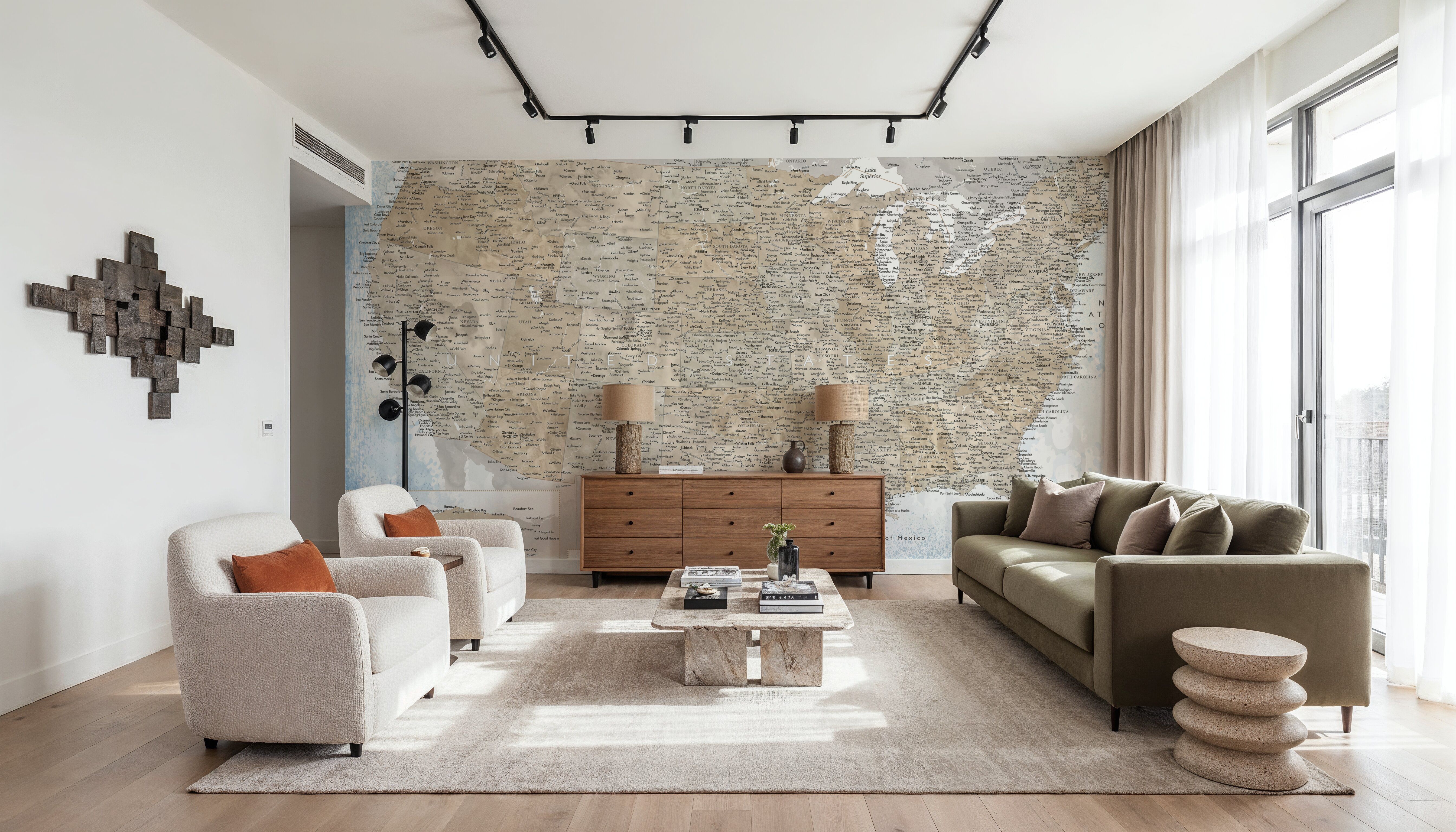 US Map Detailed - Ghada