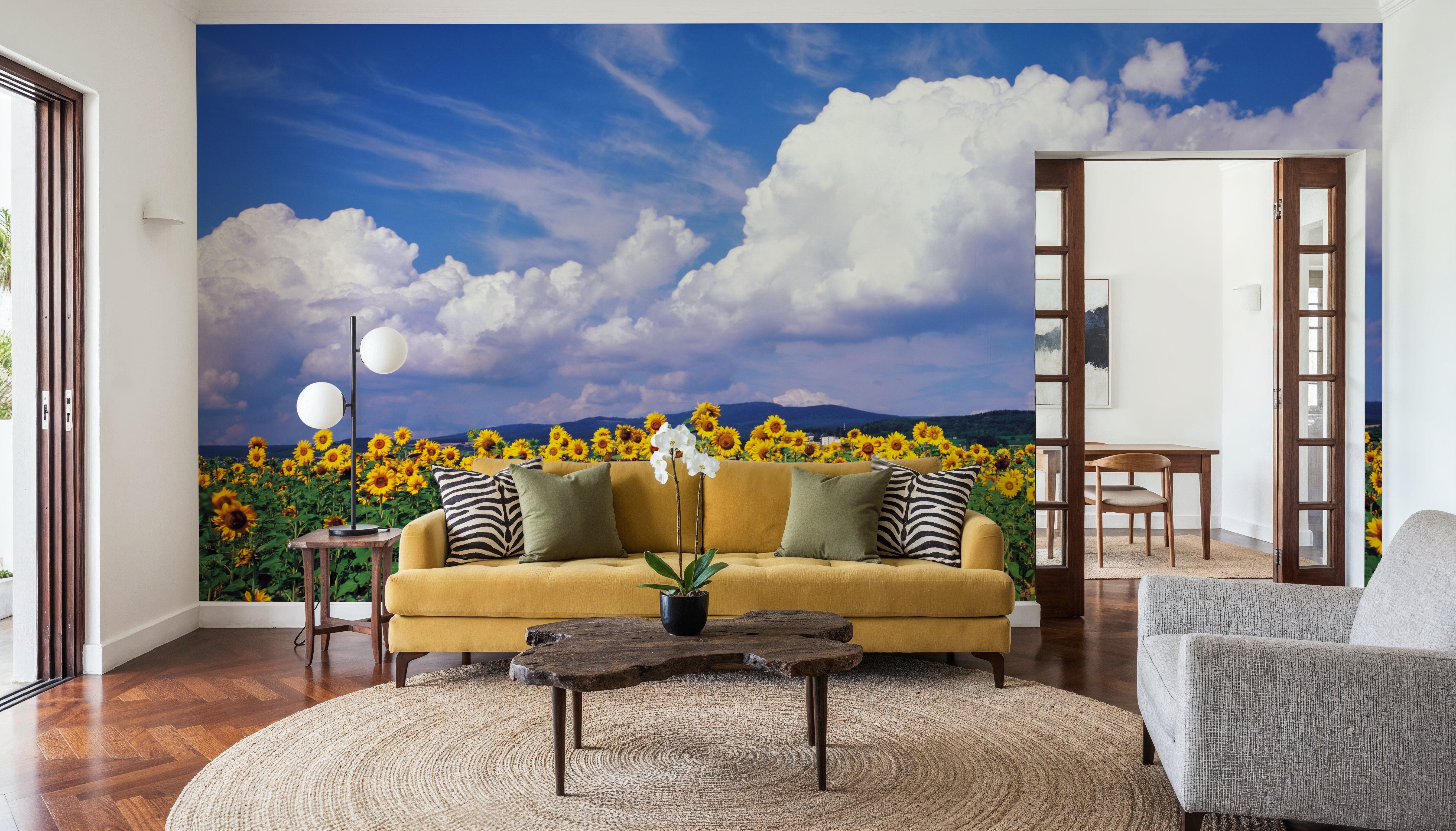 Sunflower Symphony, Behang