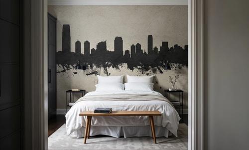 Jersey City New York Skyline Concrete