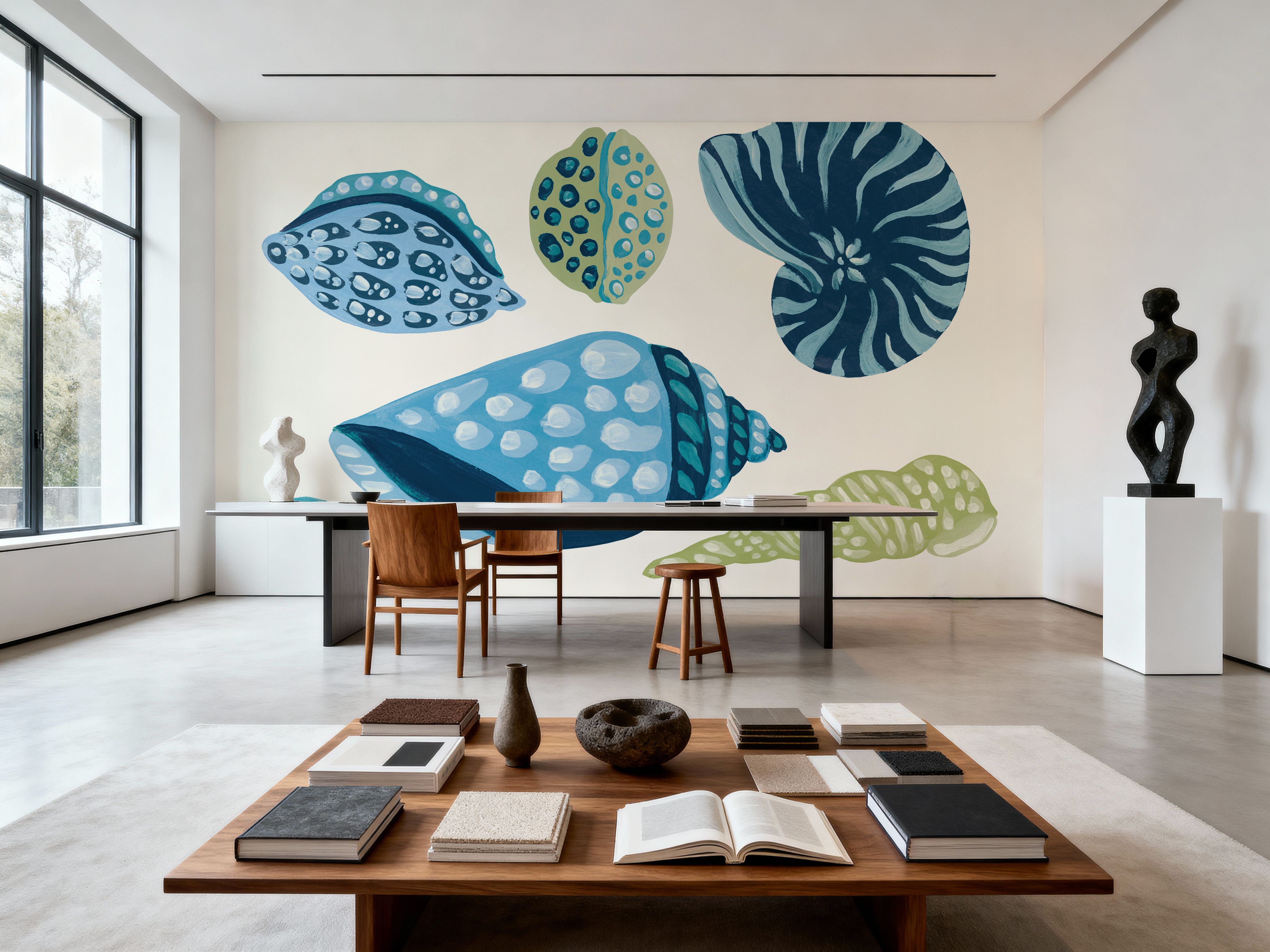 My Tropical Shell Collection I Blue