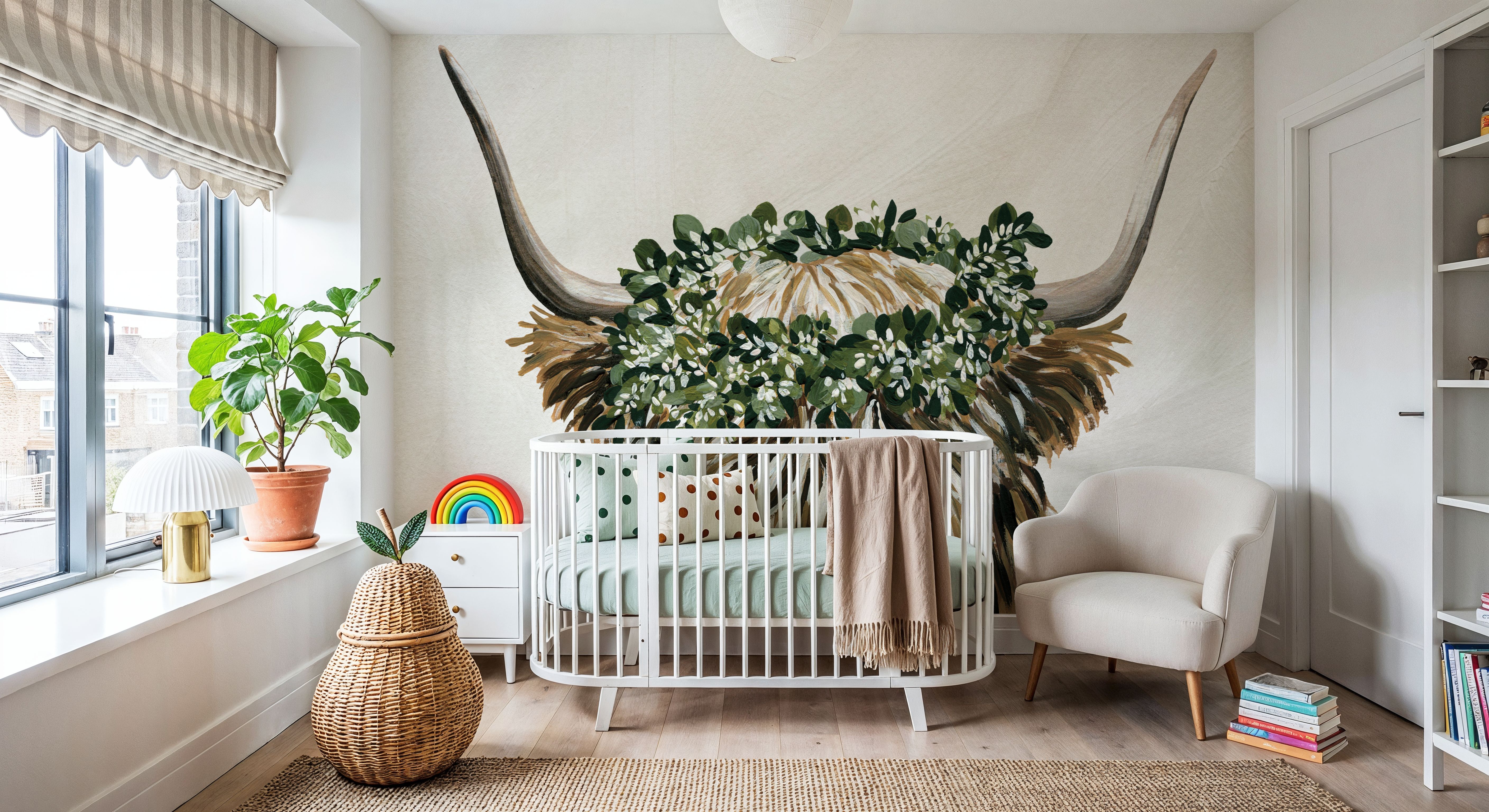 Harvest Cow Sage Texture Light