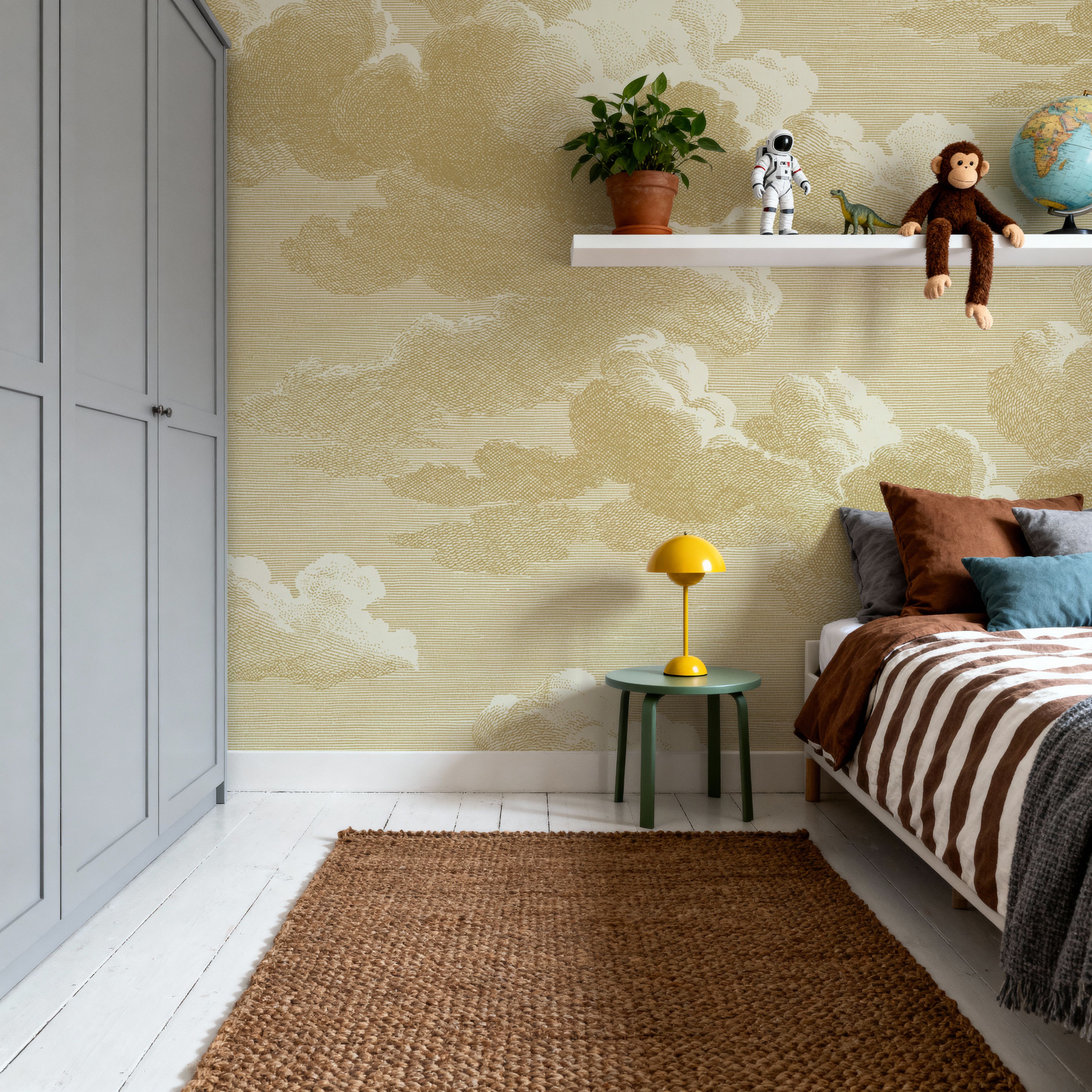 Intaglio Clouds, Butter Yellow