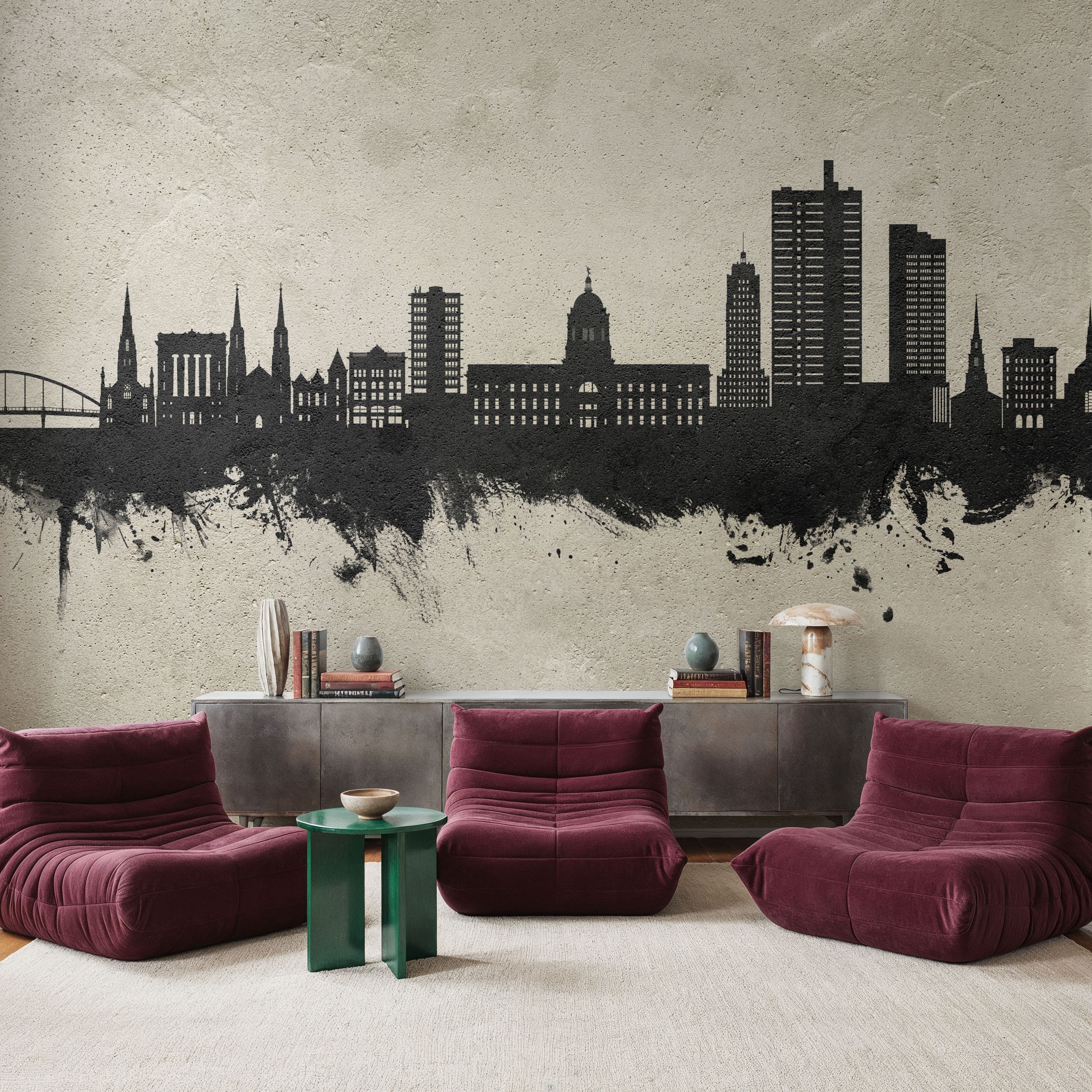 Fort Wayne Indiana Skyline Concrete