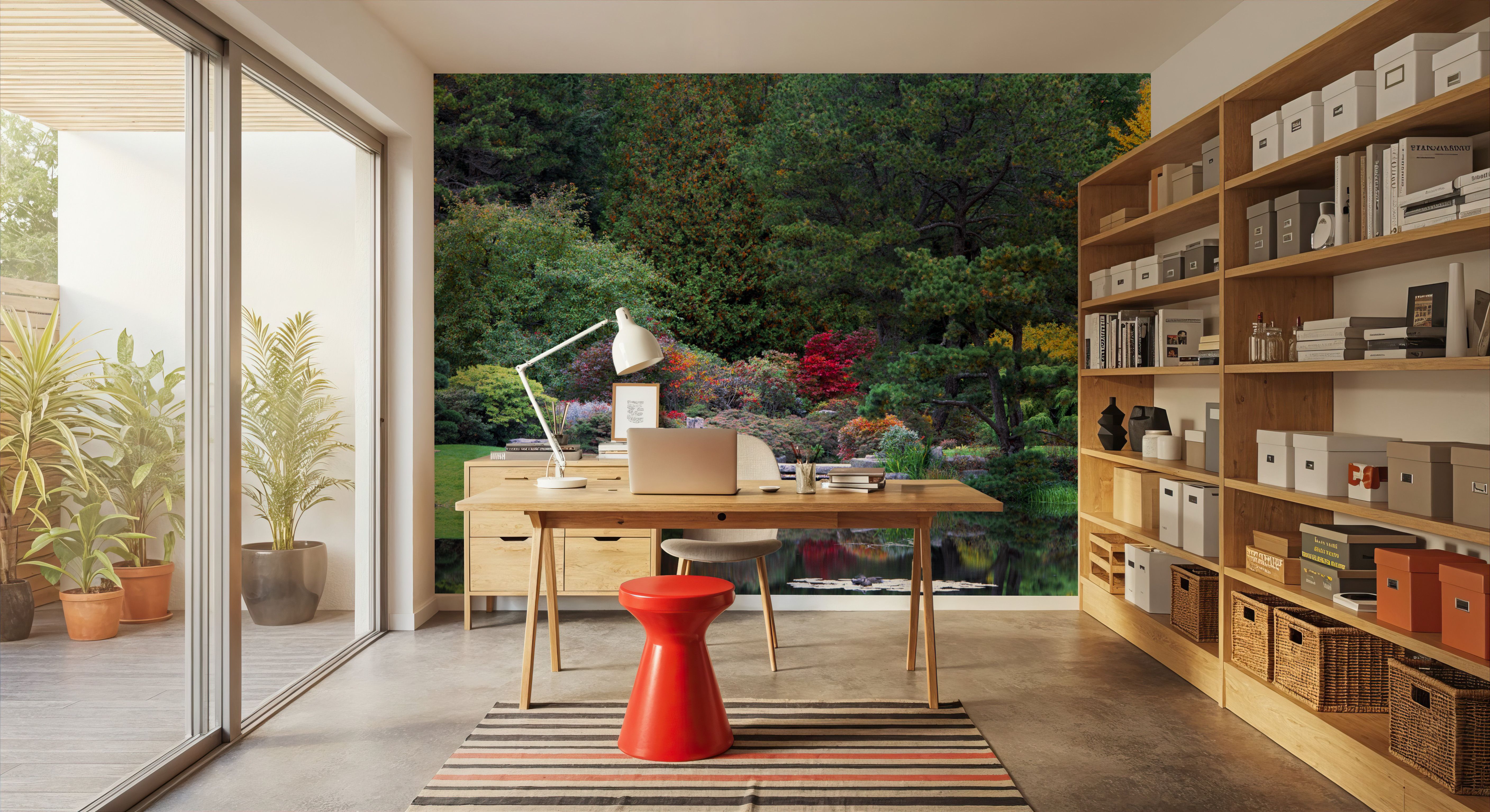 Autumn Bridge Reflection