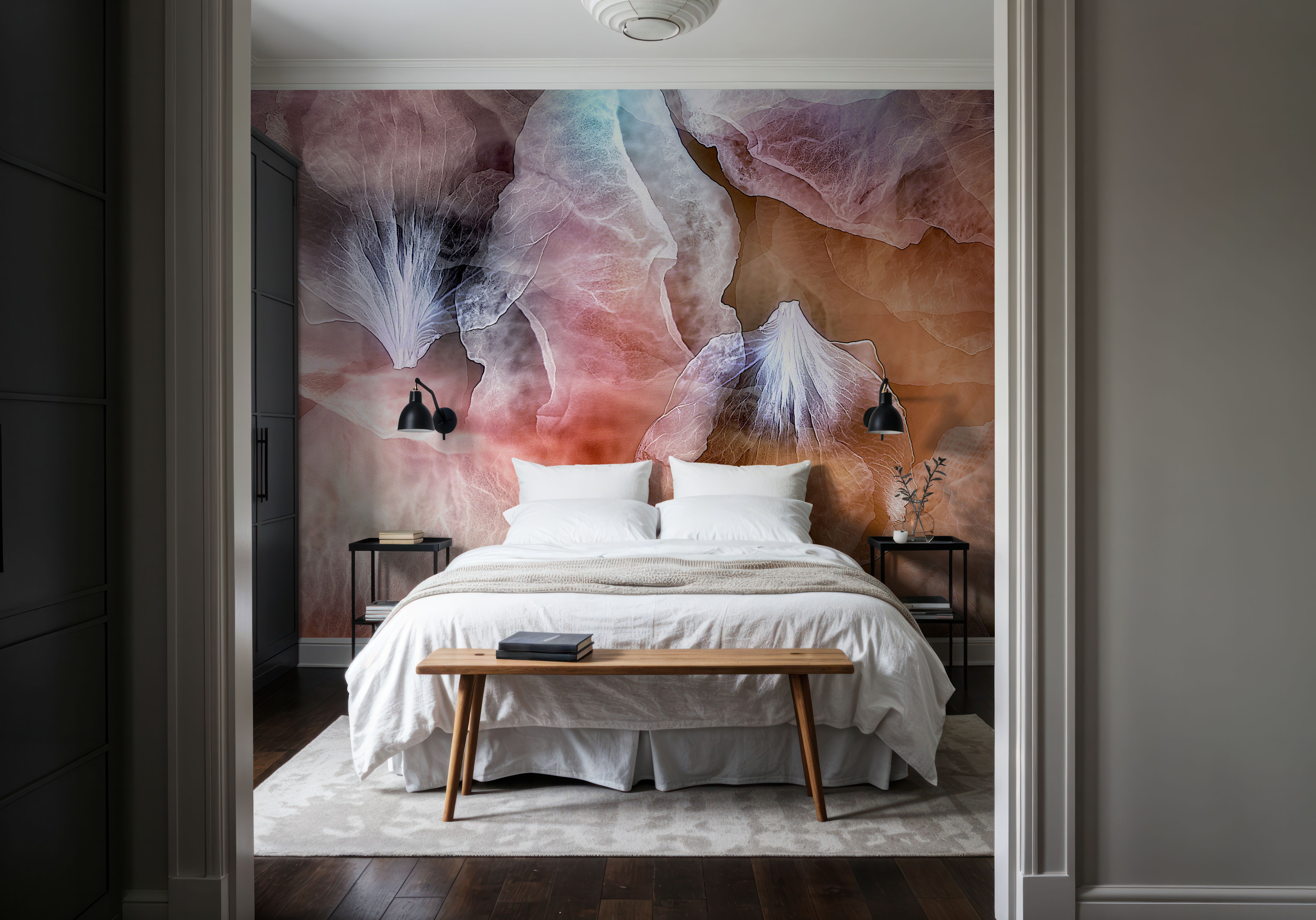 Wall Mural - Garden of Sand - Abstract mural wallpaper - Hallway staircases - Wallism US - Premium, Textured or Peel & Stick