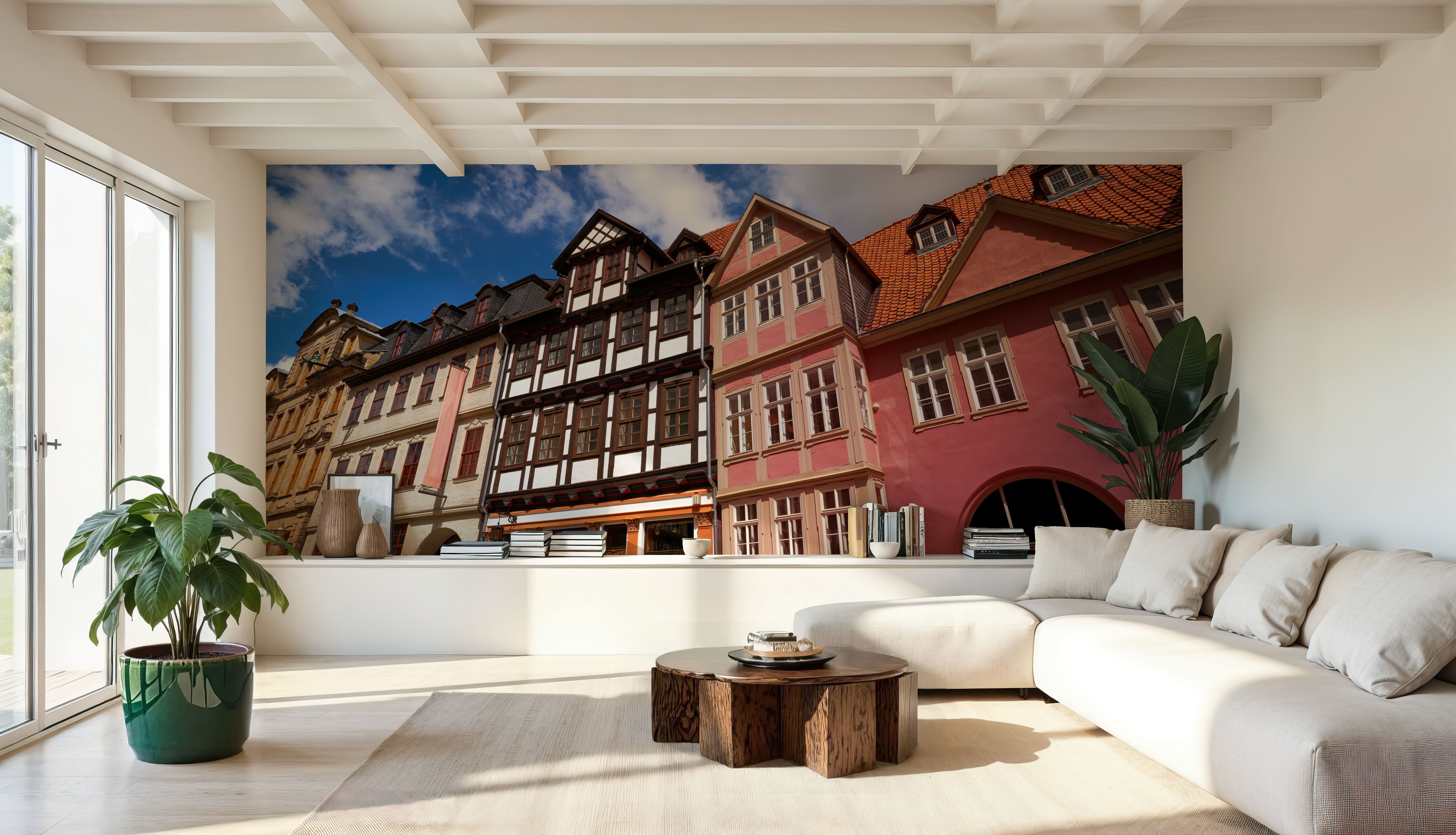 Tudor Village Charm, Wallpaper