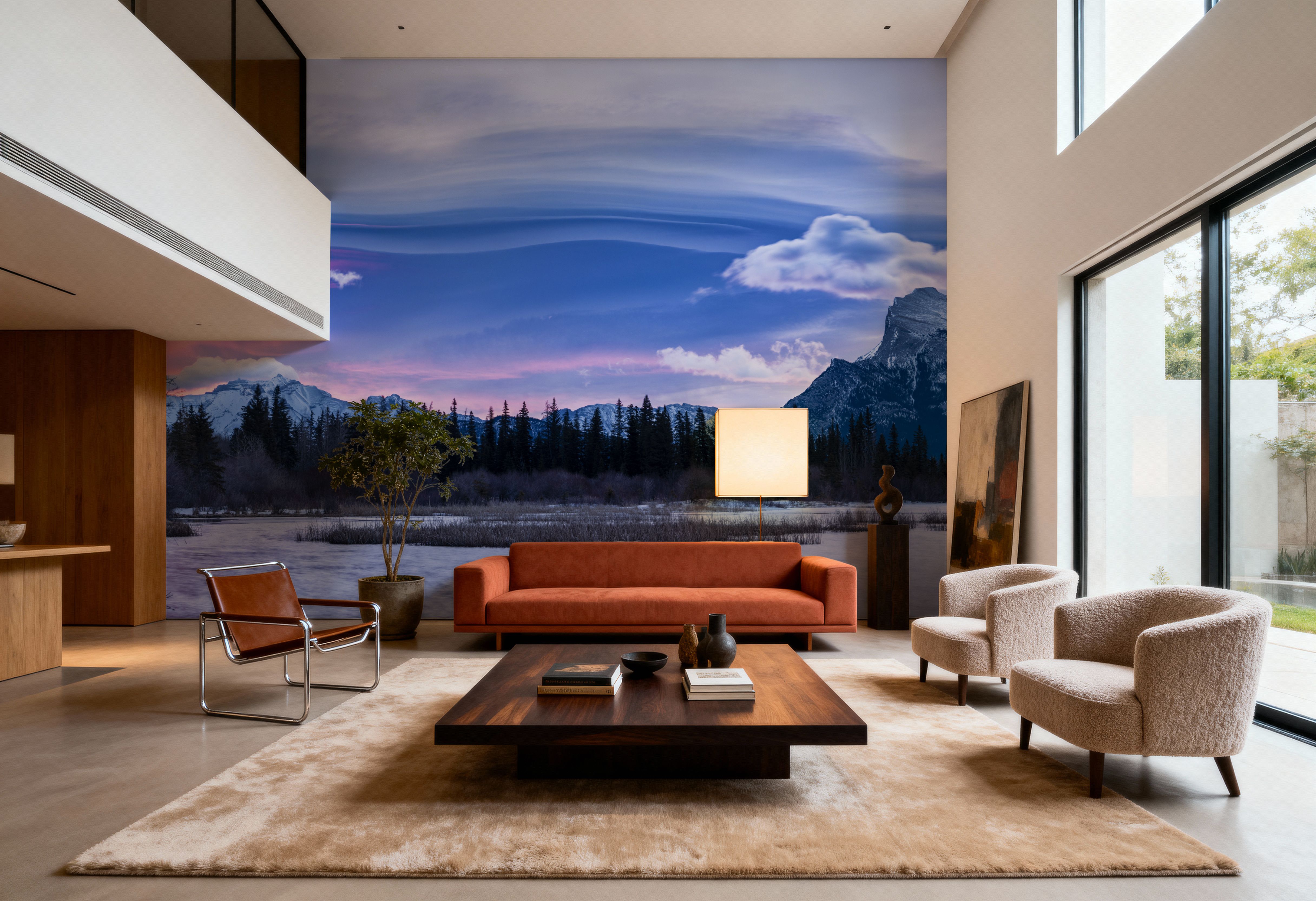 Mount Rundle Pink Sky