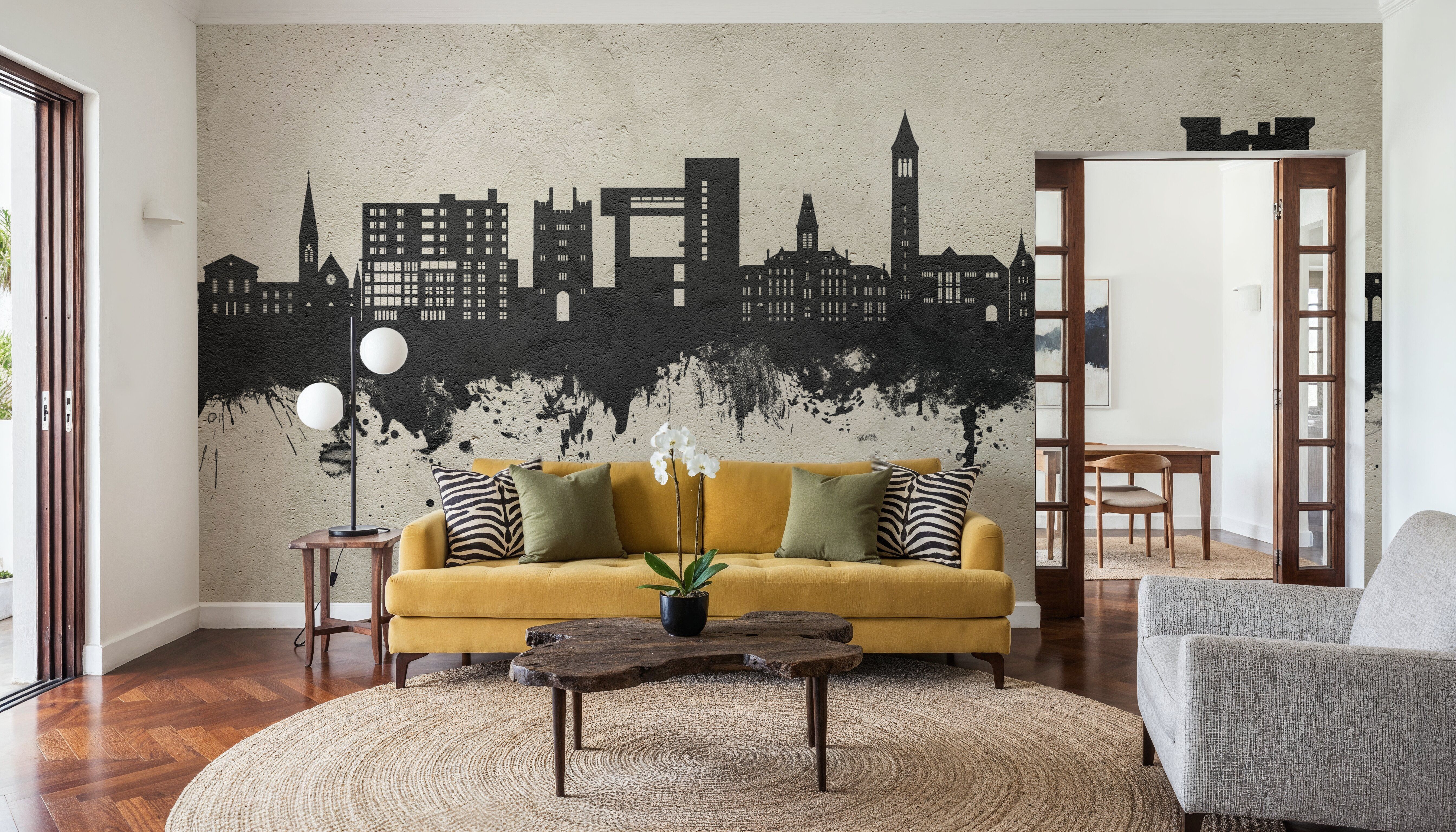 Ithaca New York Skyline Concrete