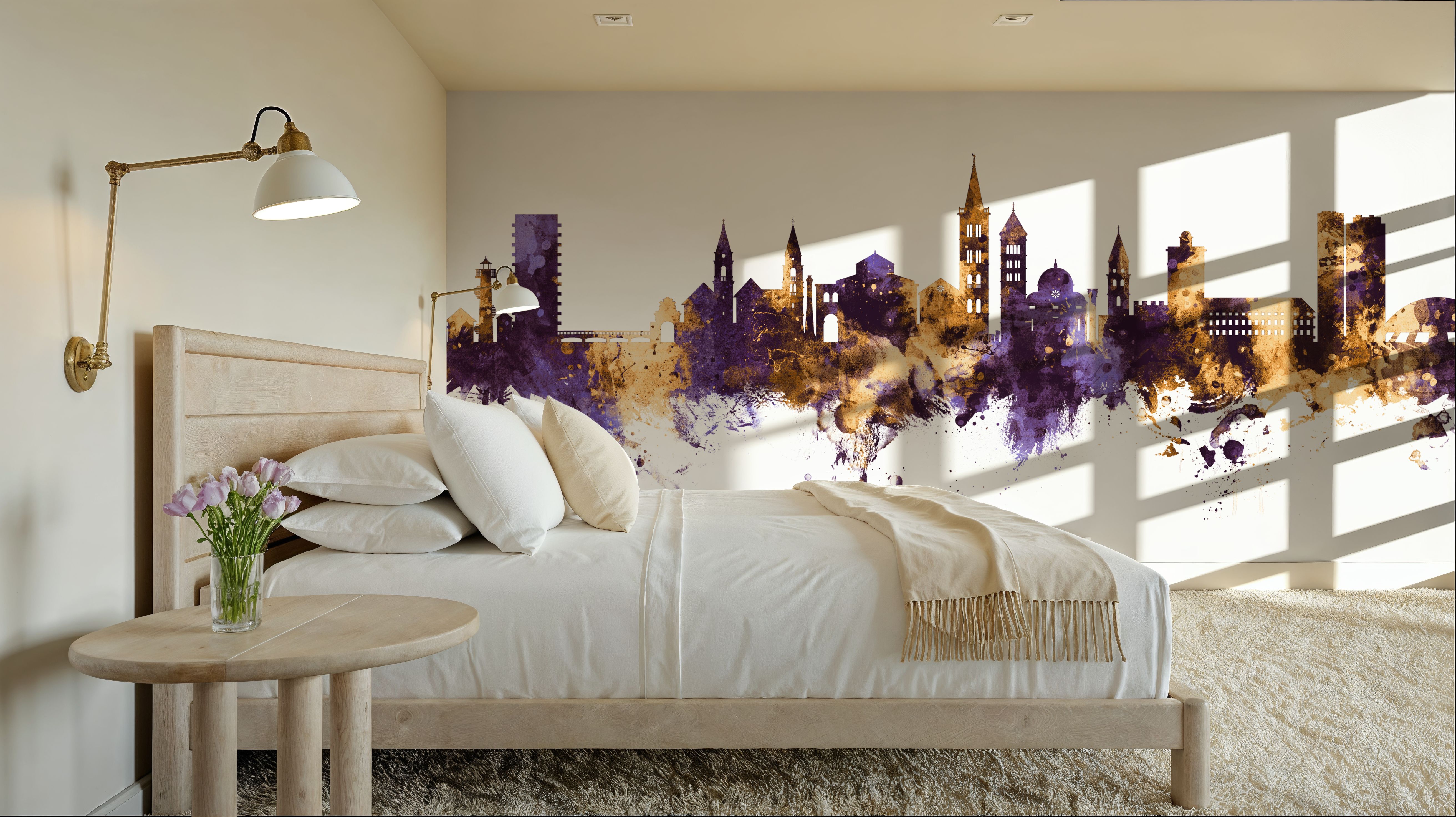 Zadar Croatia Skyline Purple & Gold