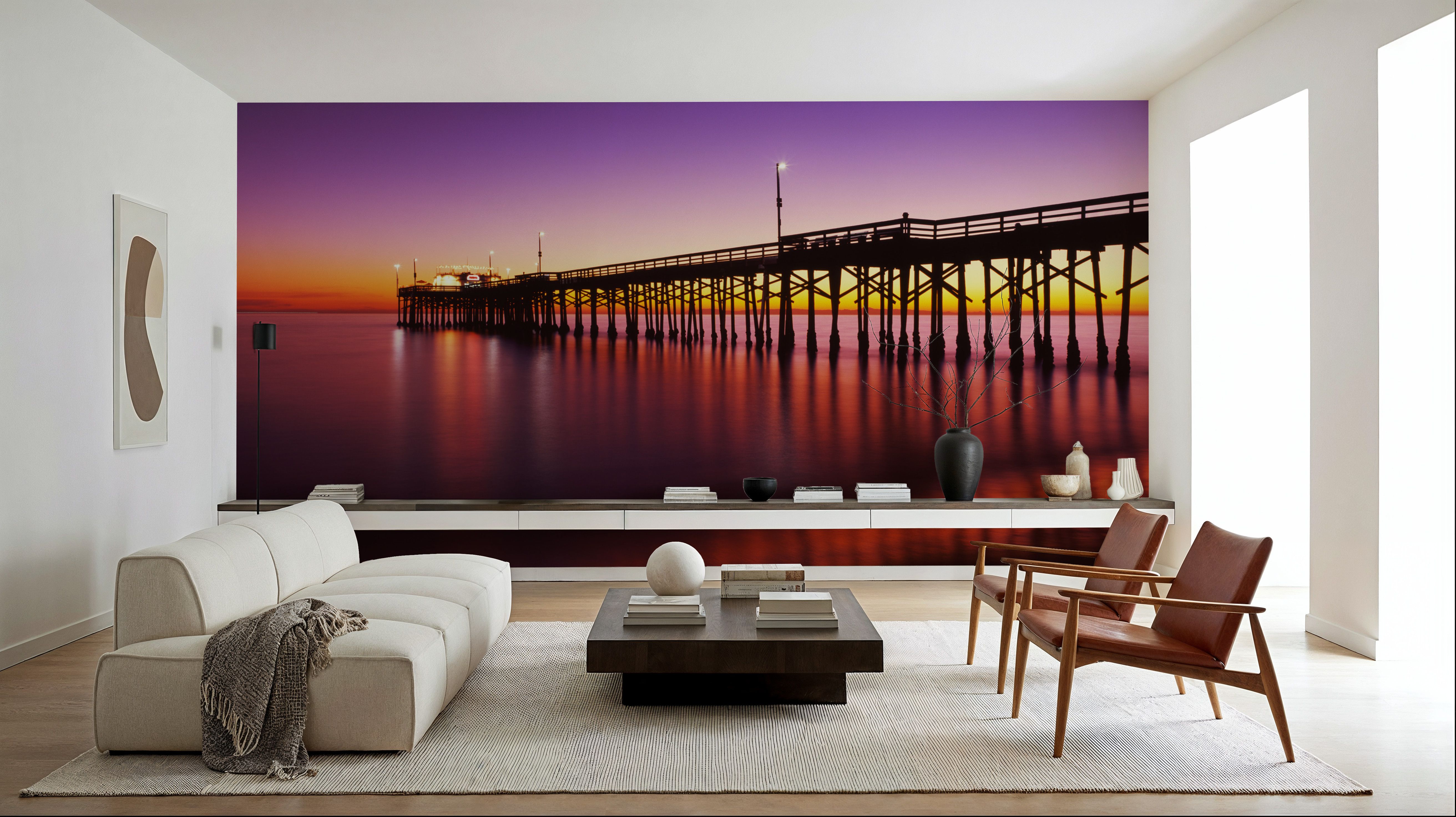 Illuminated Twilight Pier
