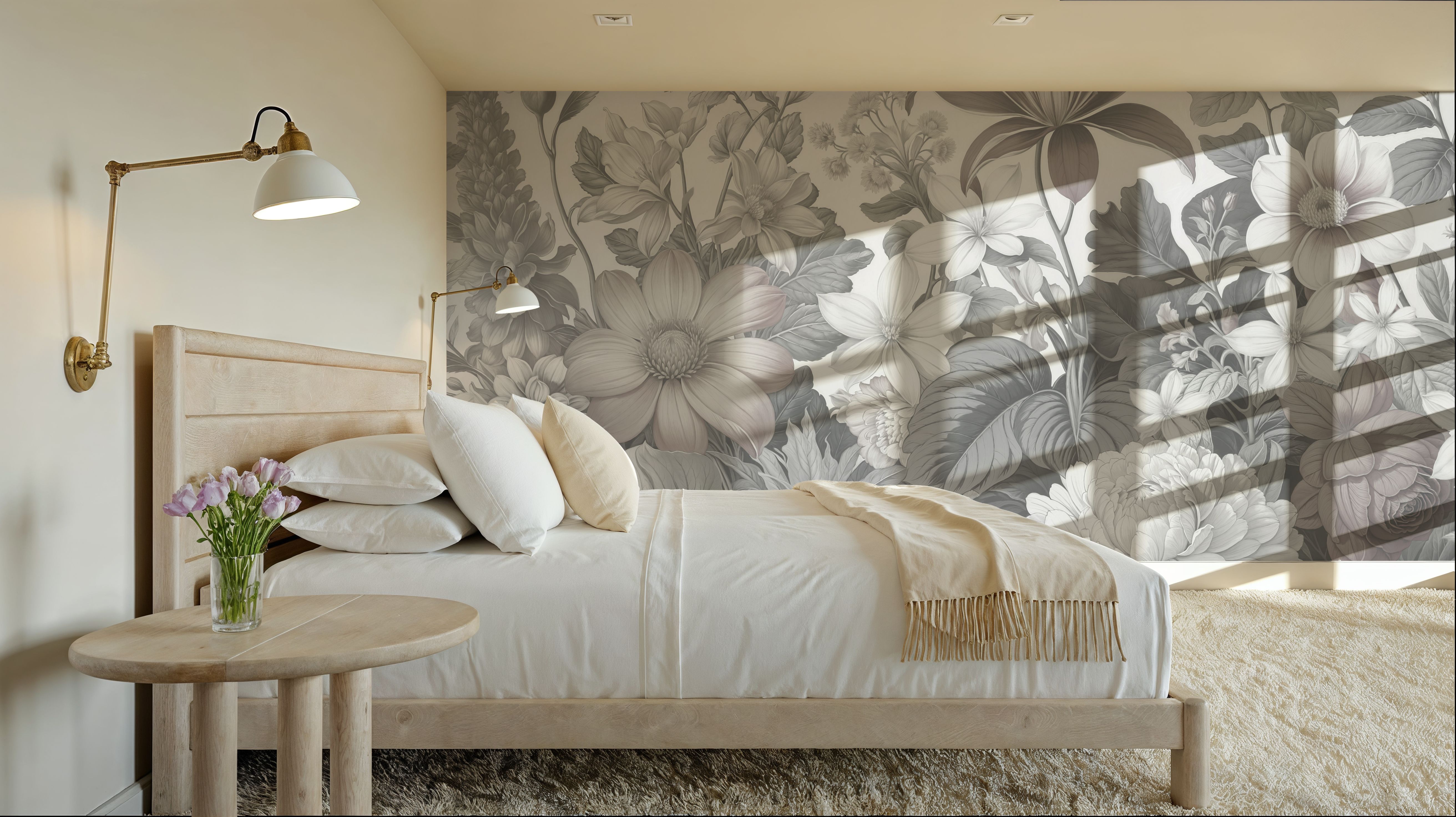 Dahlia Days, Washed, Papier peint