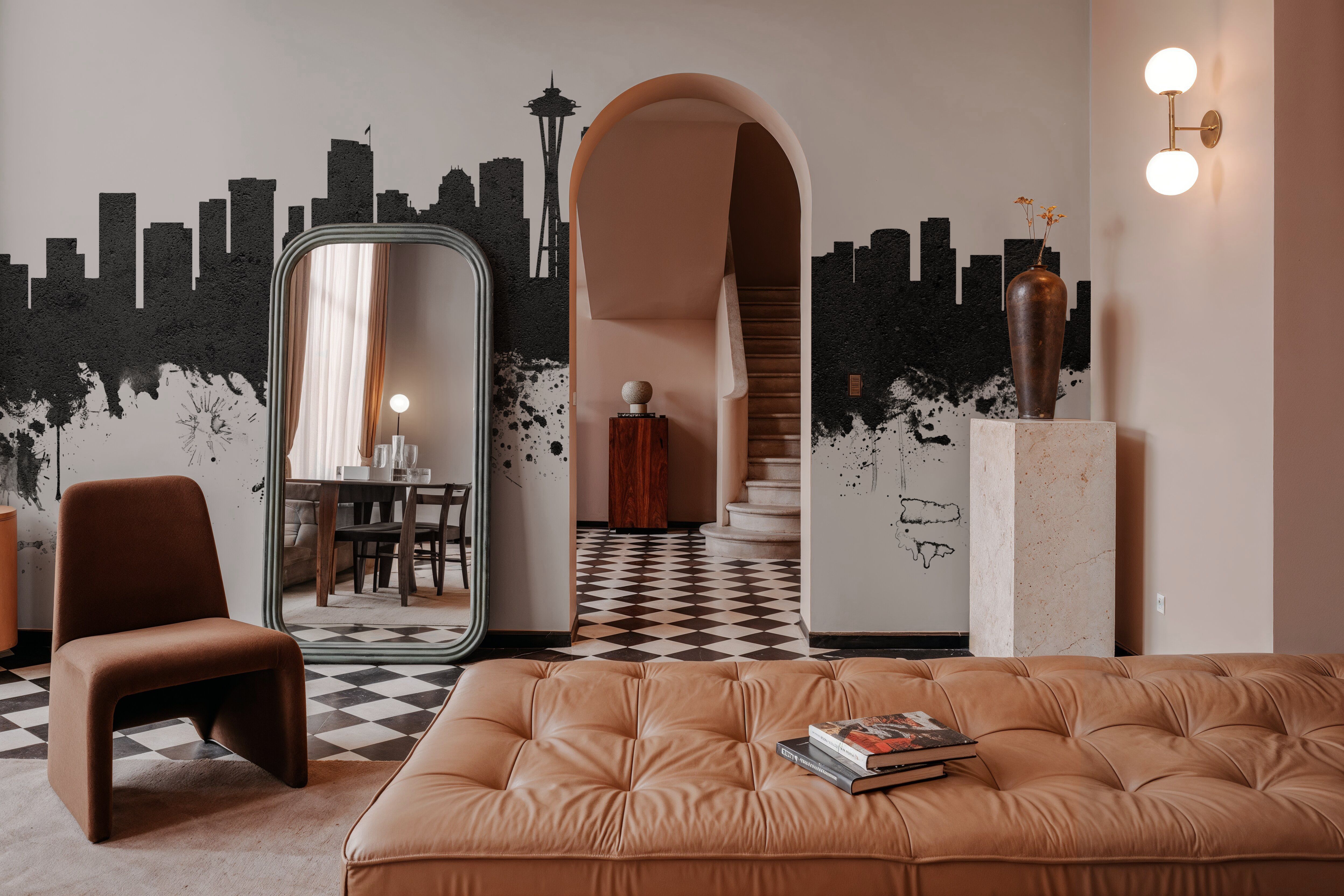 Seattle Skyline Black & White