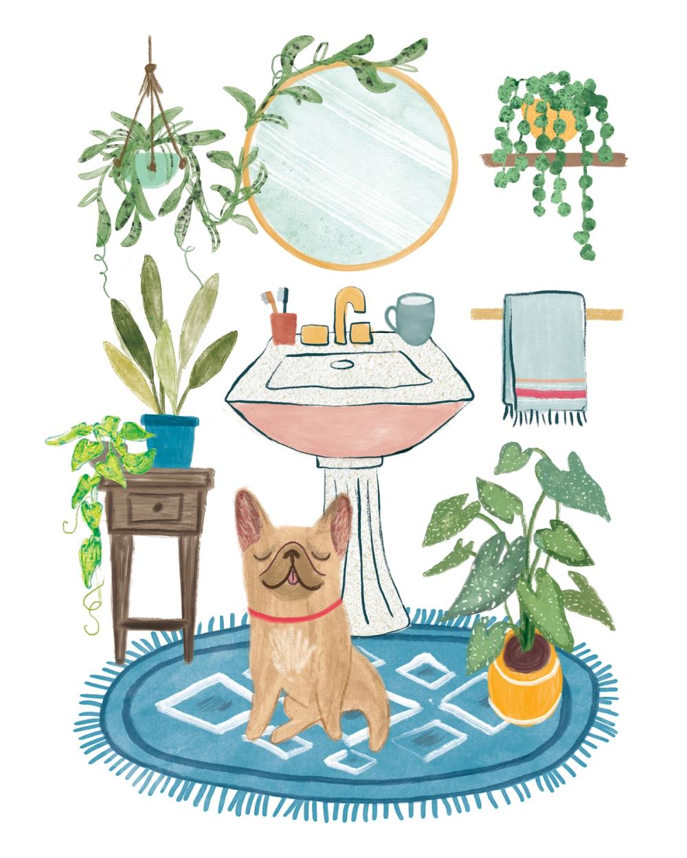 Urban Jungle Bath III Pet